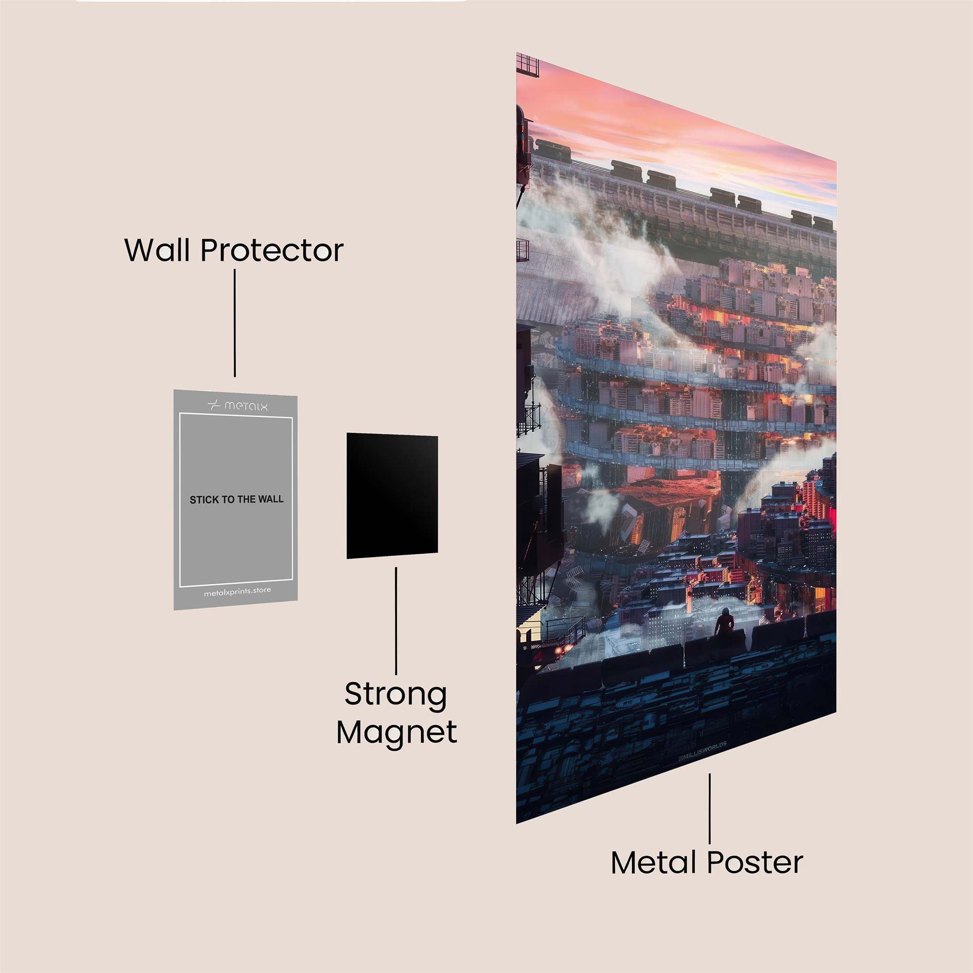 Urban Reverie Safe Wall Magnetic / M