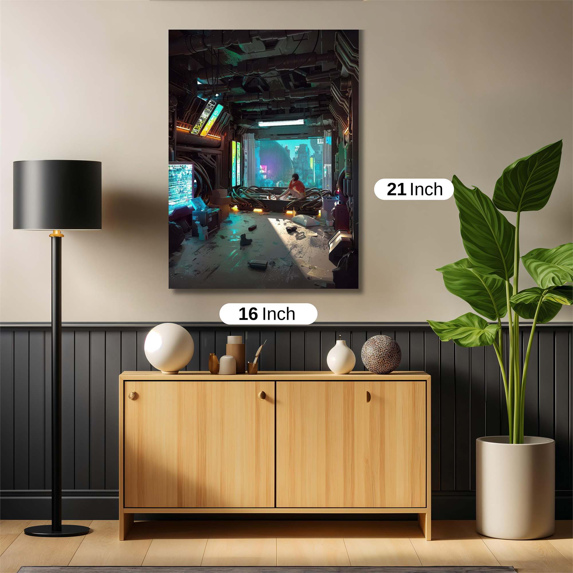 Neon Solitude Safe Wall Magnetic / M