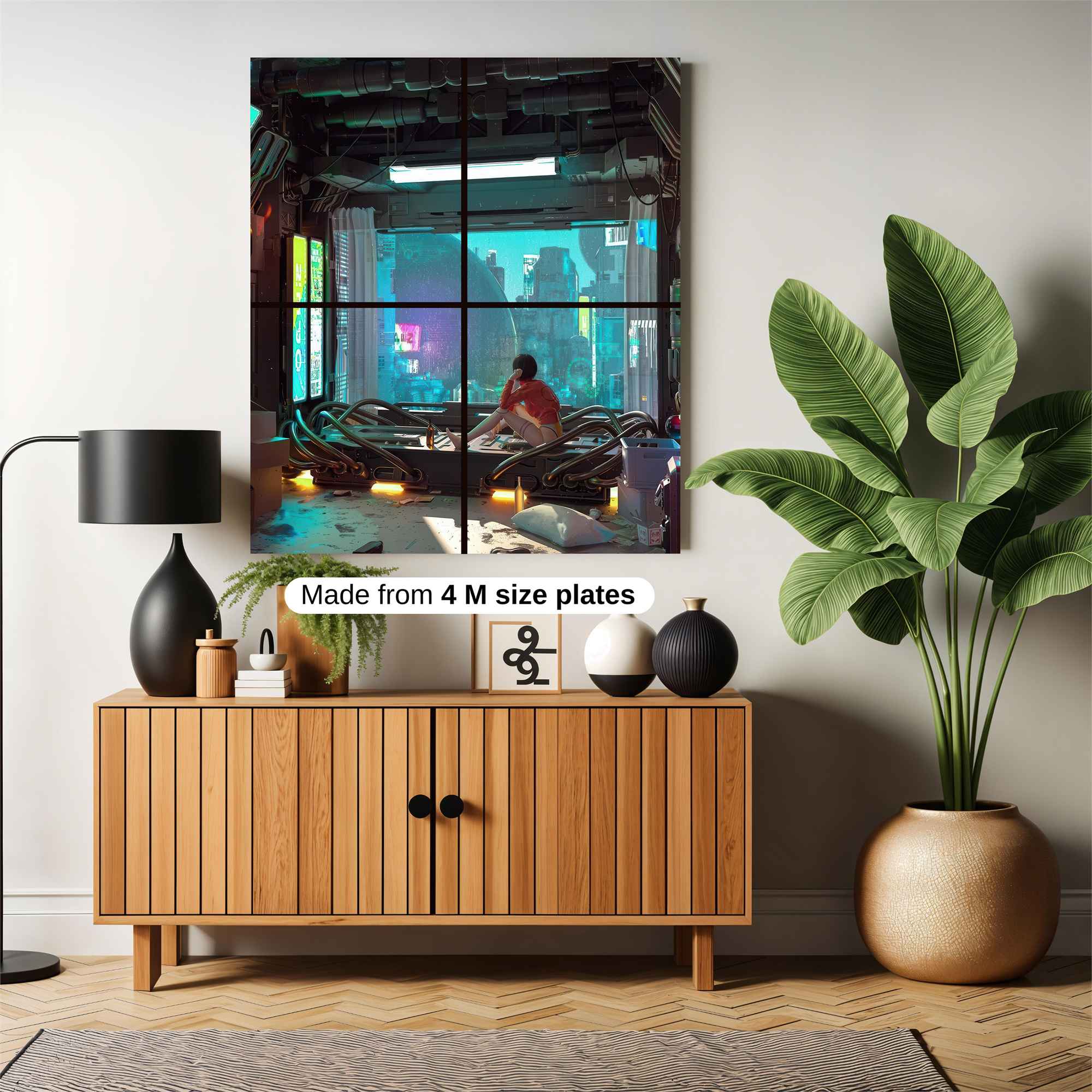 Futuristic Solitude Safe Wall Magnetic / M