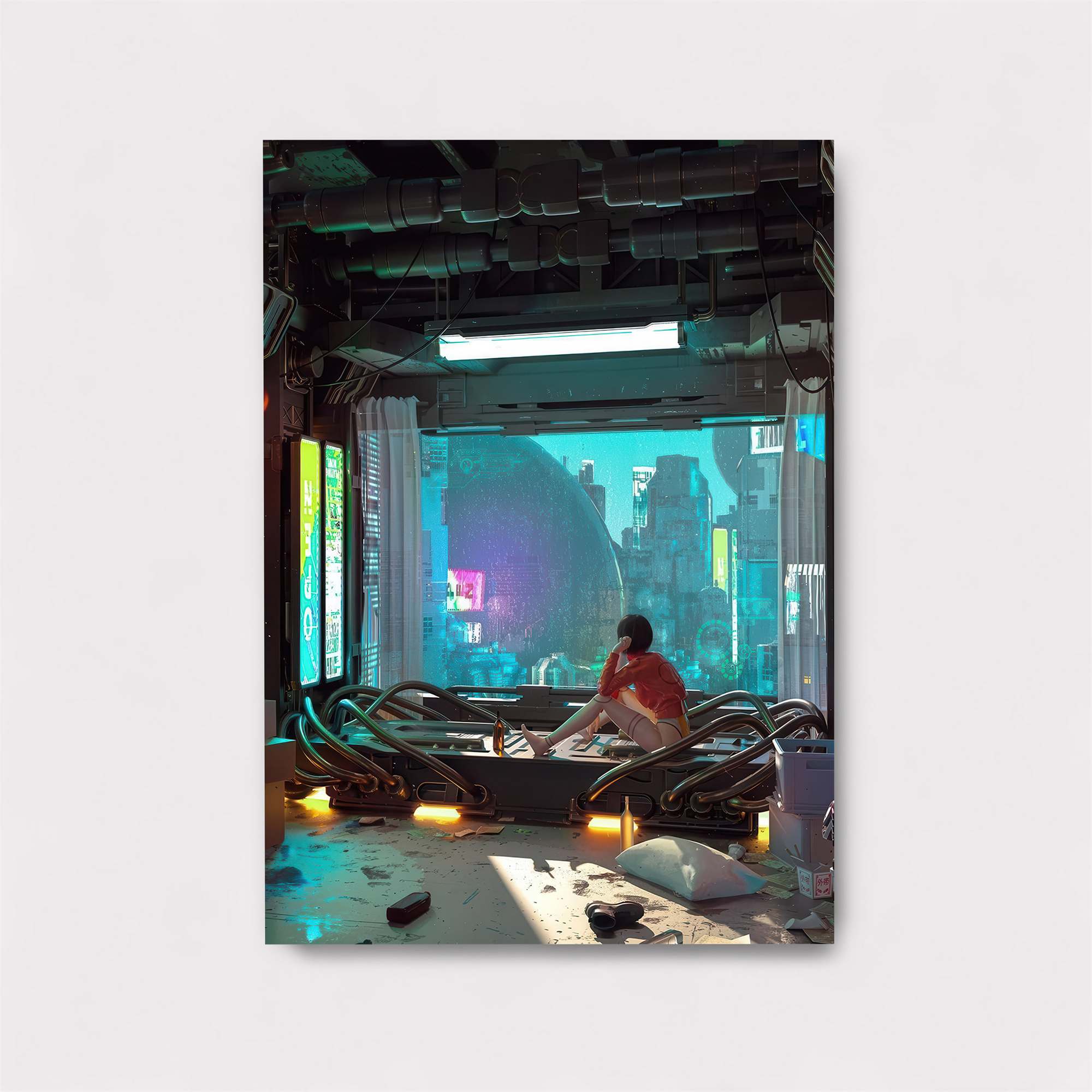 Futuristic Solitude Safe Wall Magnetic / M