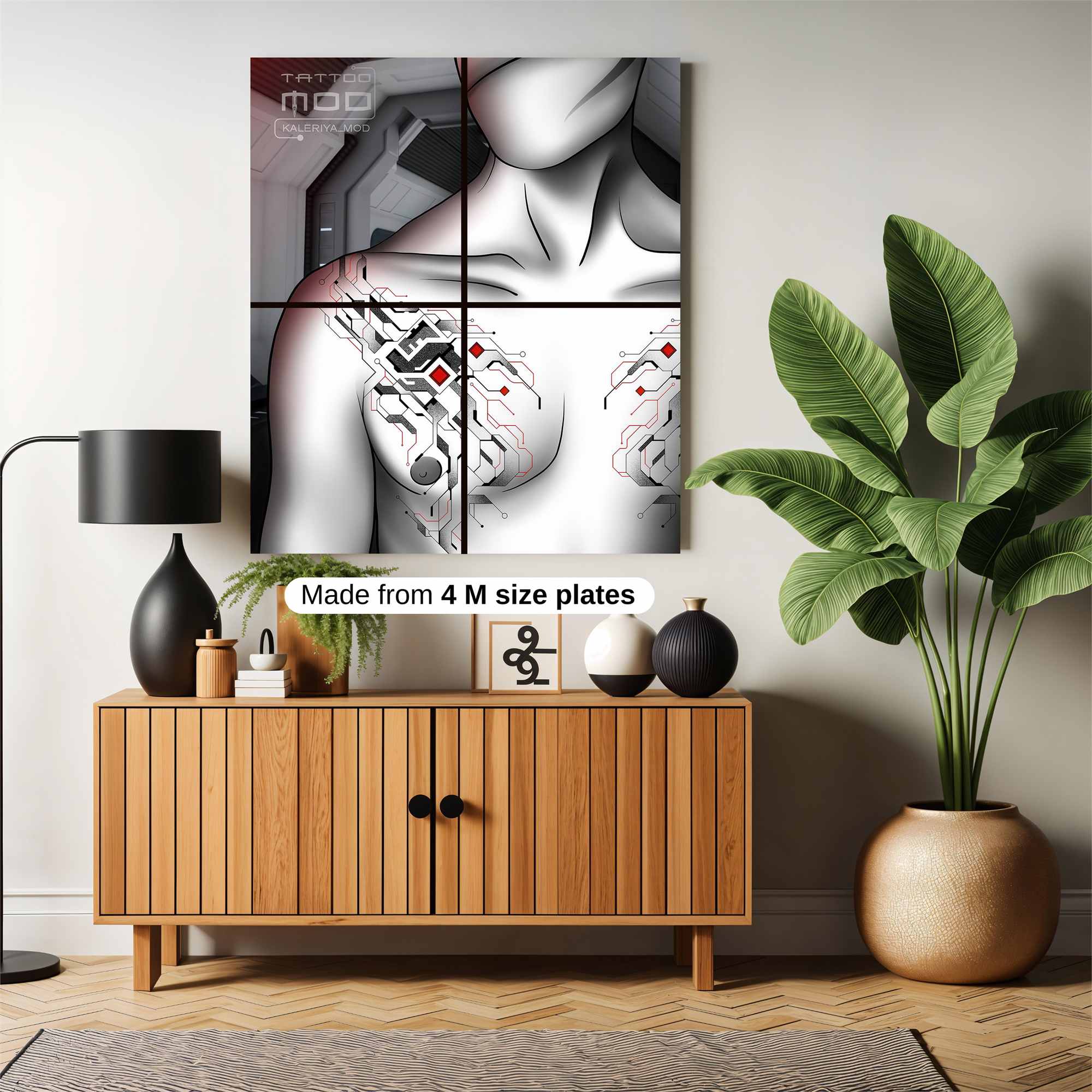 Cyborg Elegance Safe Wall Magnetic / M