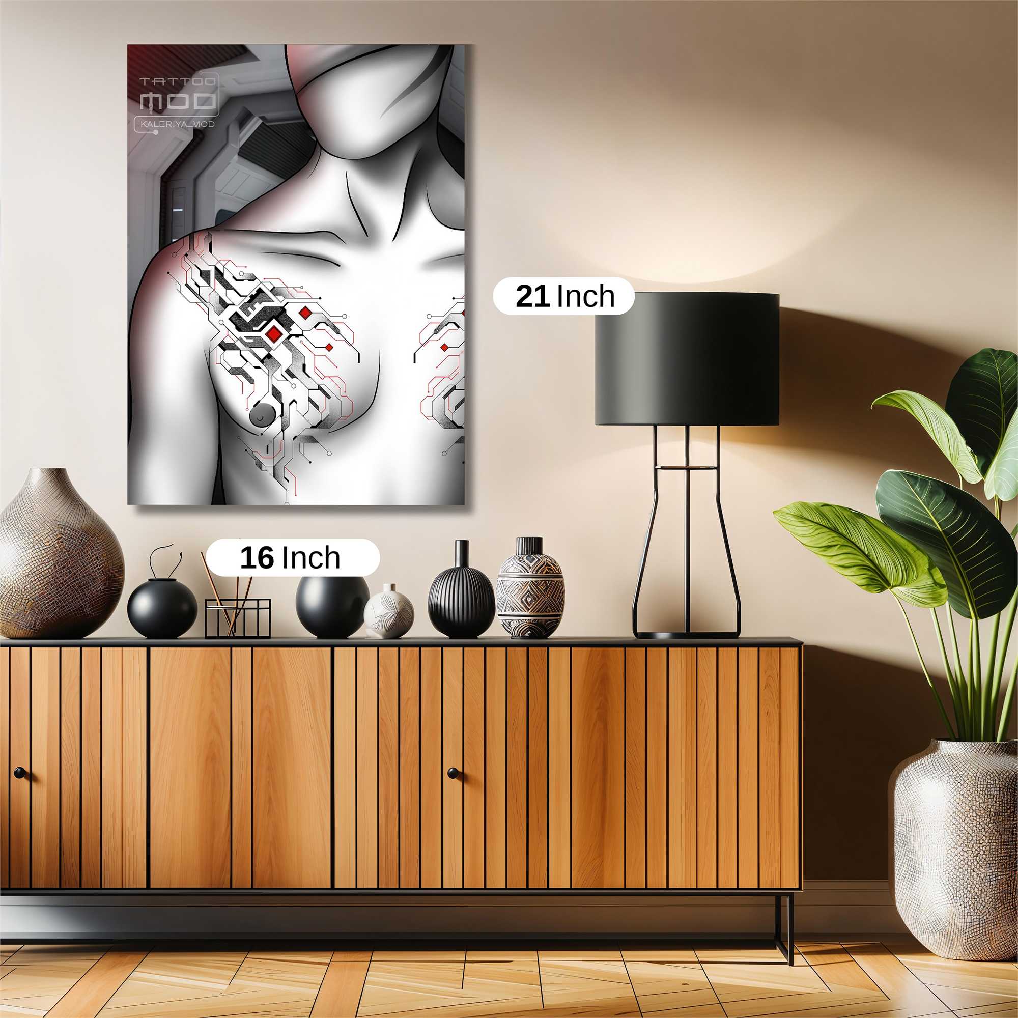 Cyborg Elegance Safe Wall Magnetic / M