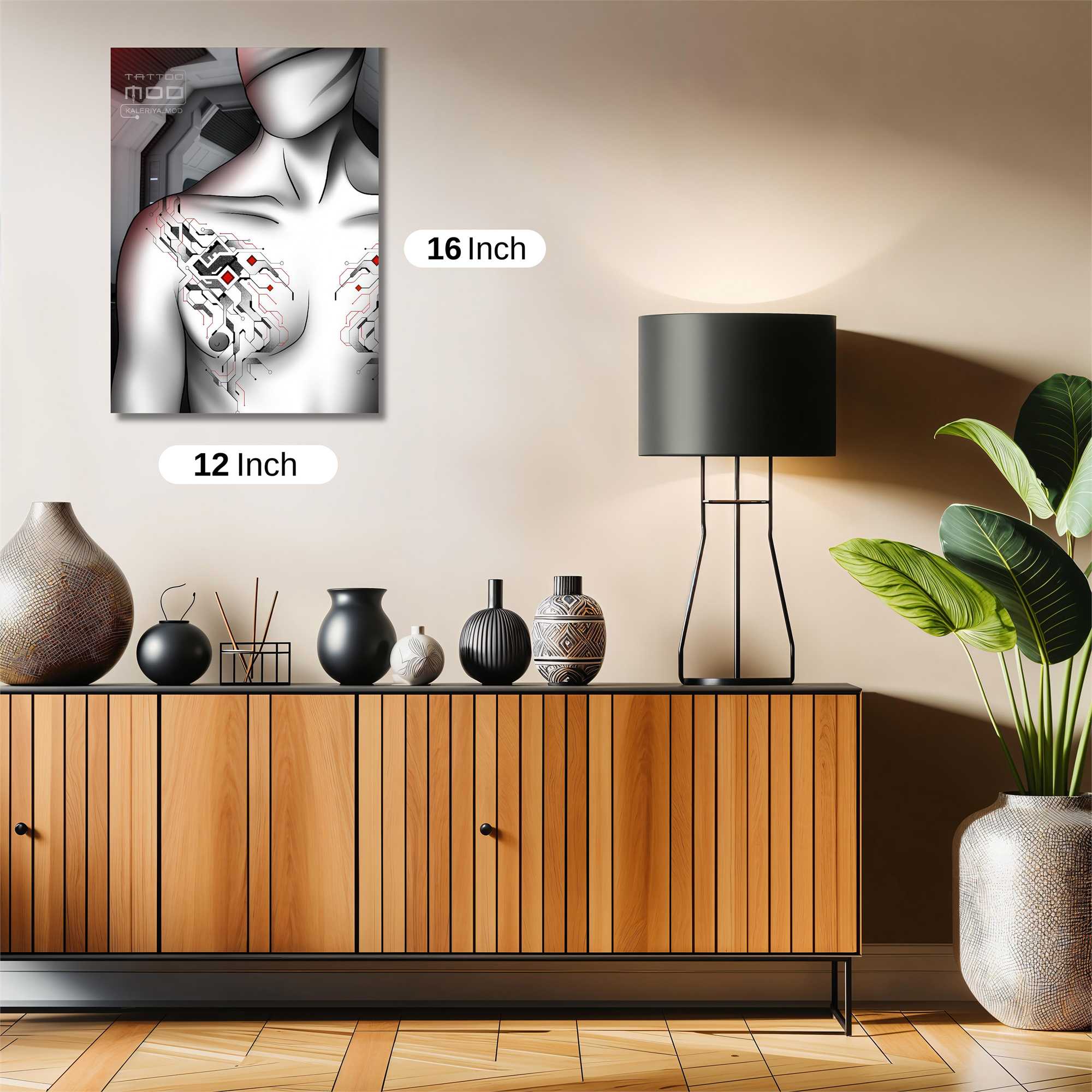 Cyborg Elegance Safe Wall Magnetic / M