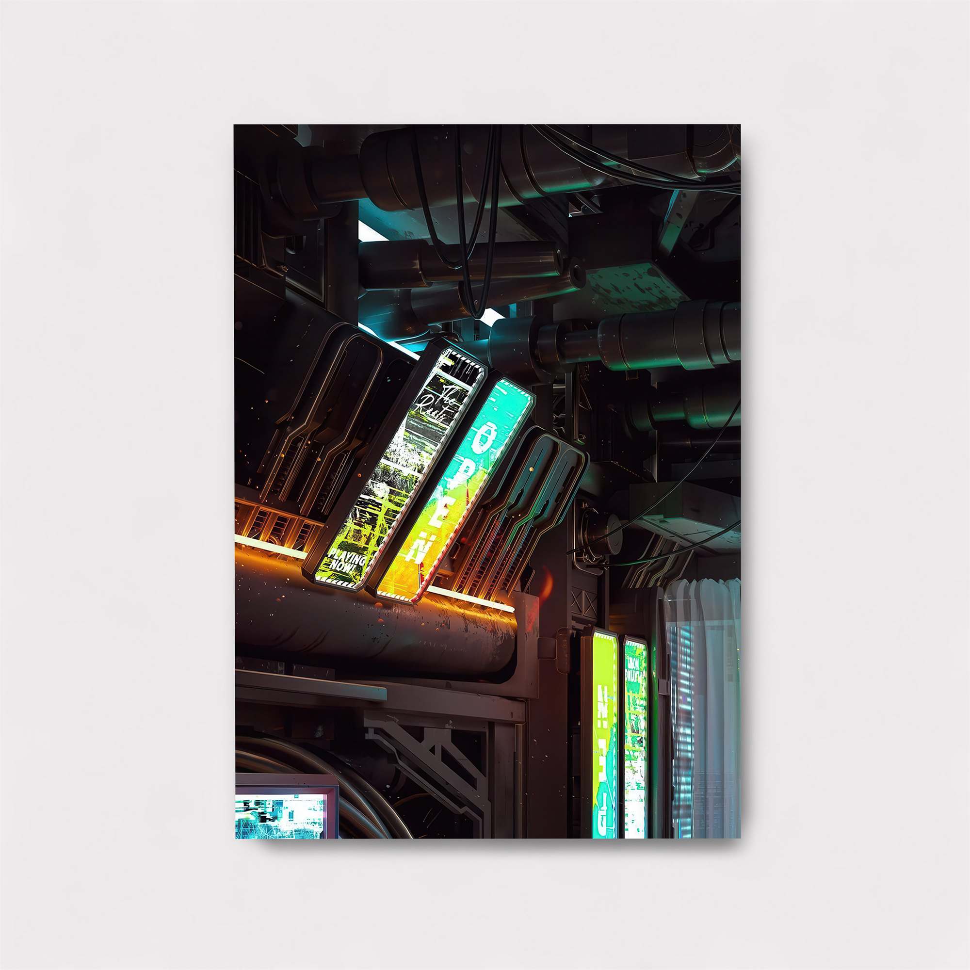 Neon Serenity Safe Wall Magnetic / M