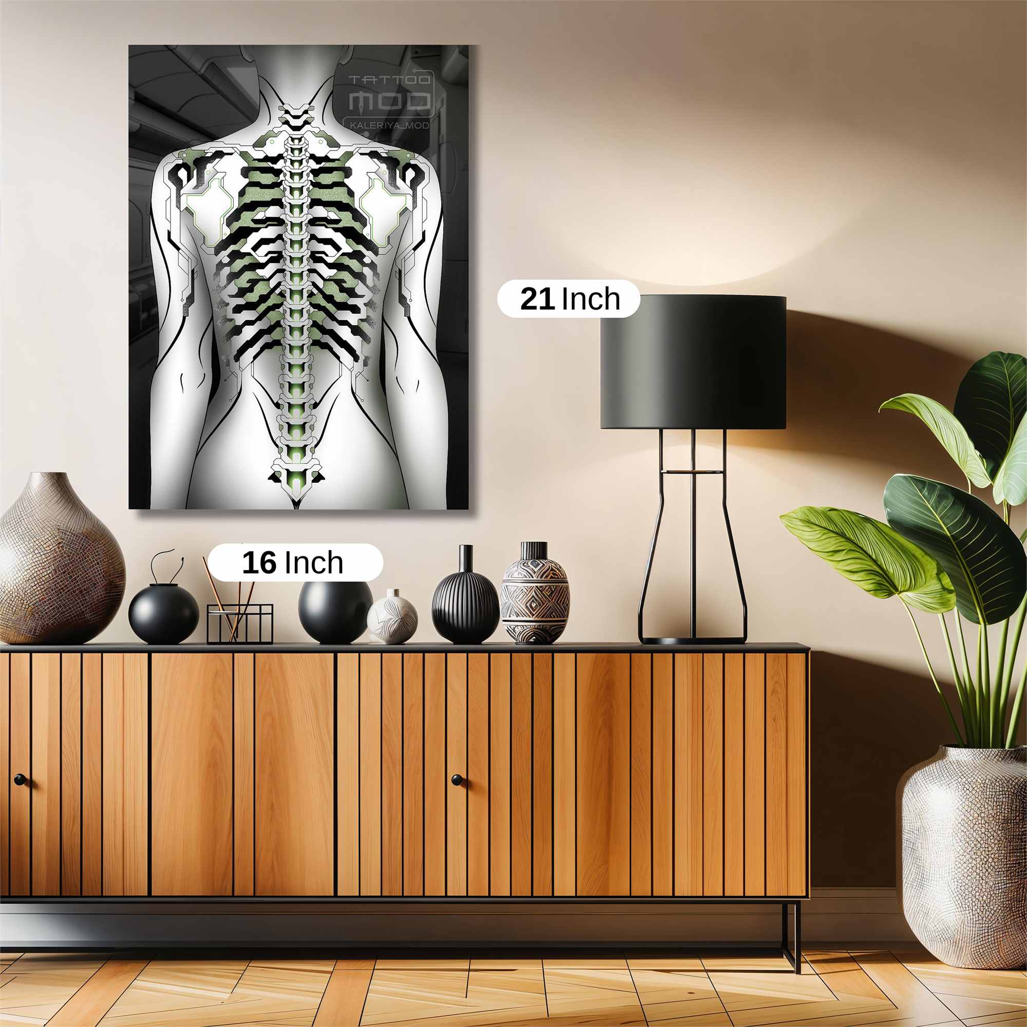 Cybernetic Elegance Safe Wall Magnetic / M