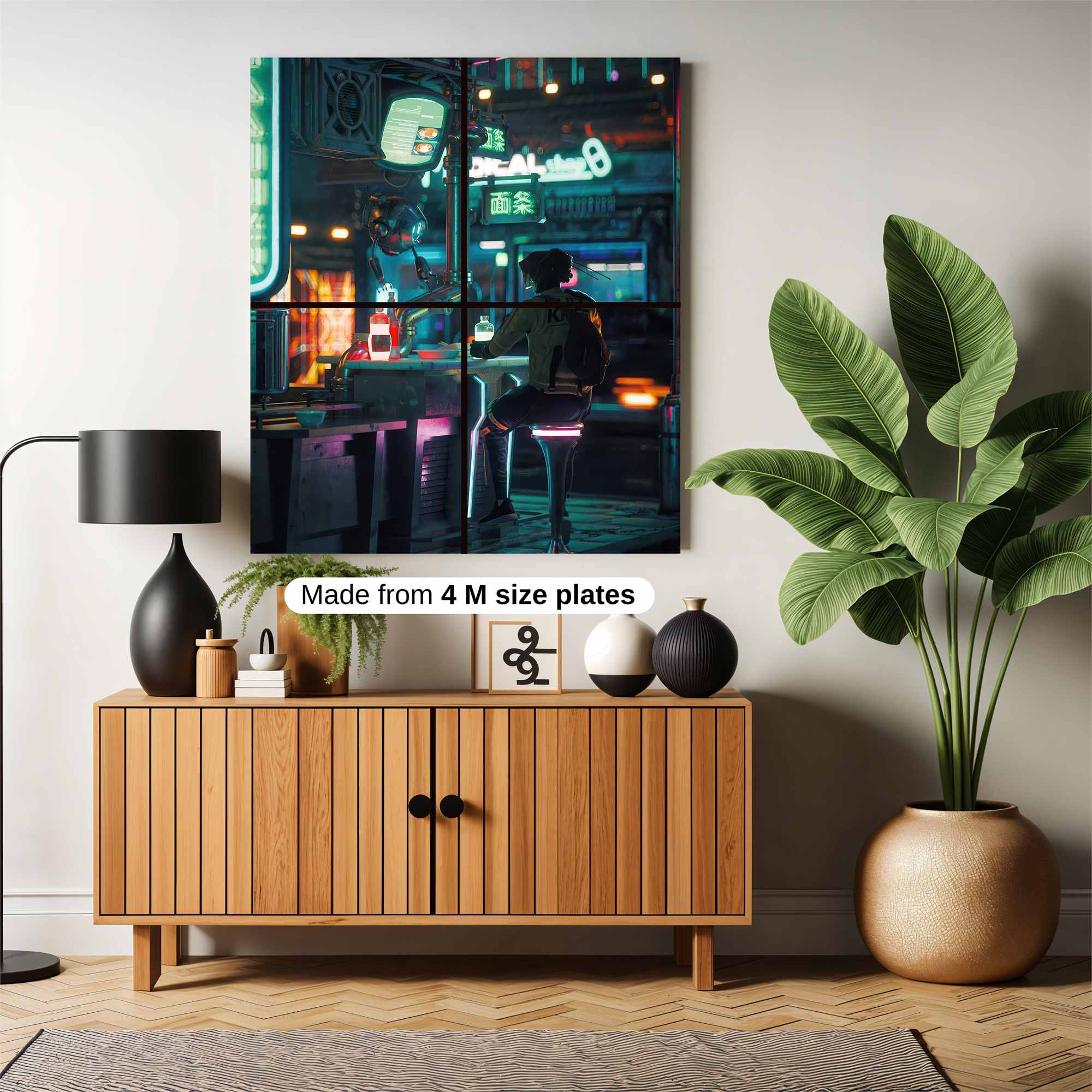 Neon Serenity Safe Wall Magnetic / M