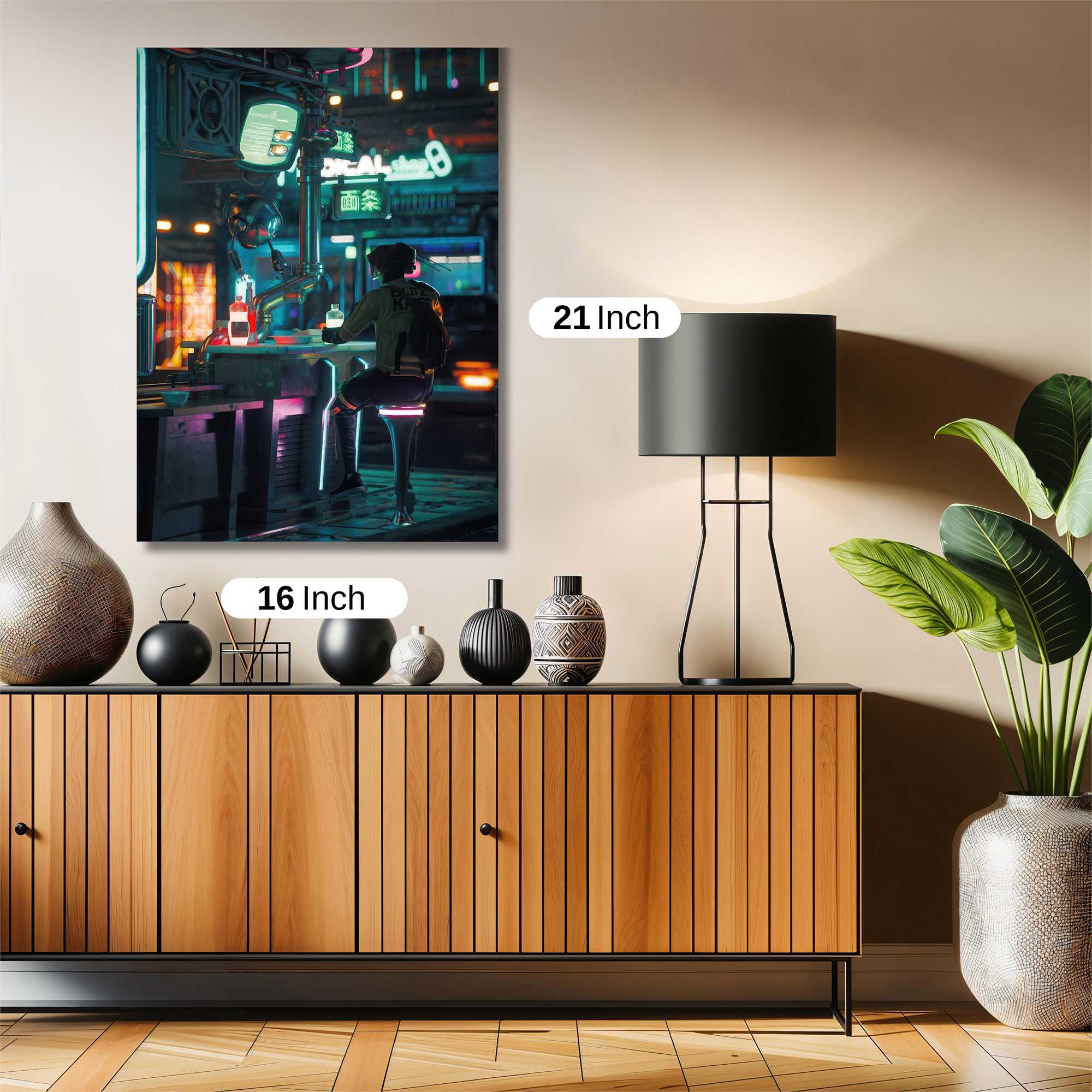 Neon Serenity Safe Wall Magnetic / M