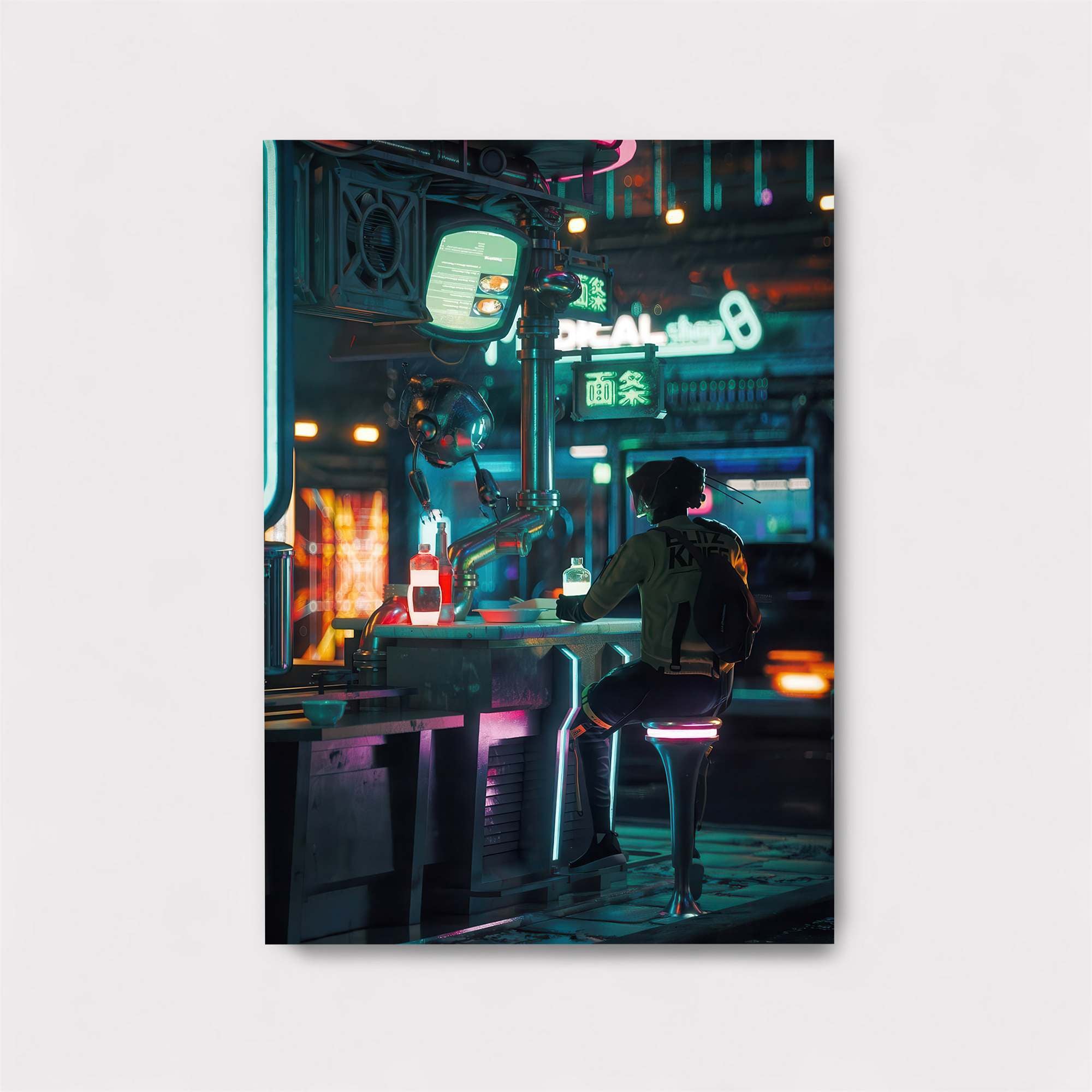 Neon Serenity Safe Wall Magnetic / M