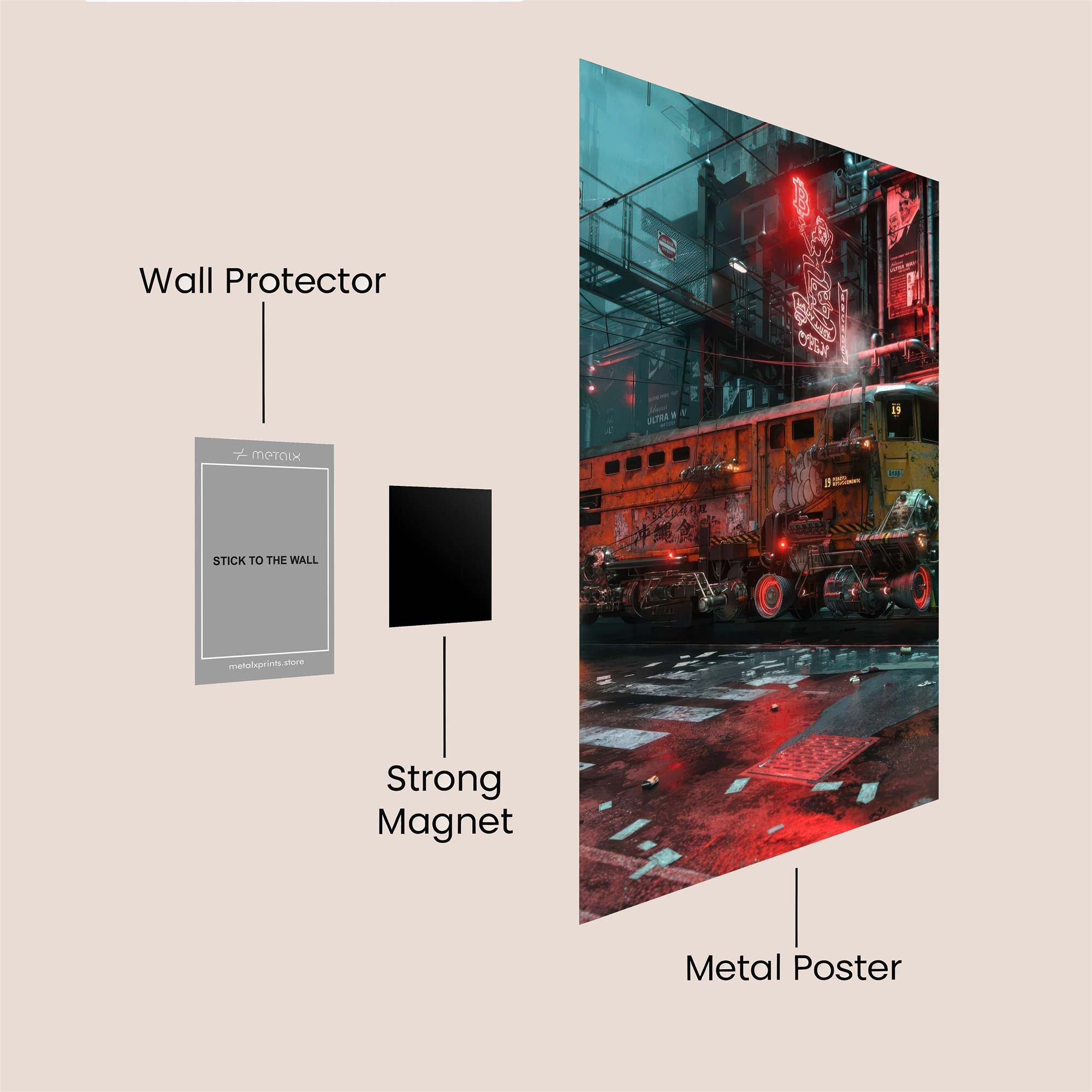 Cybertrain Reverie Safe Wall Magnetic / M