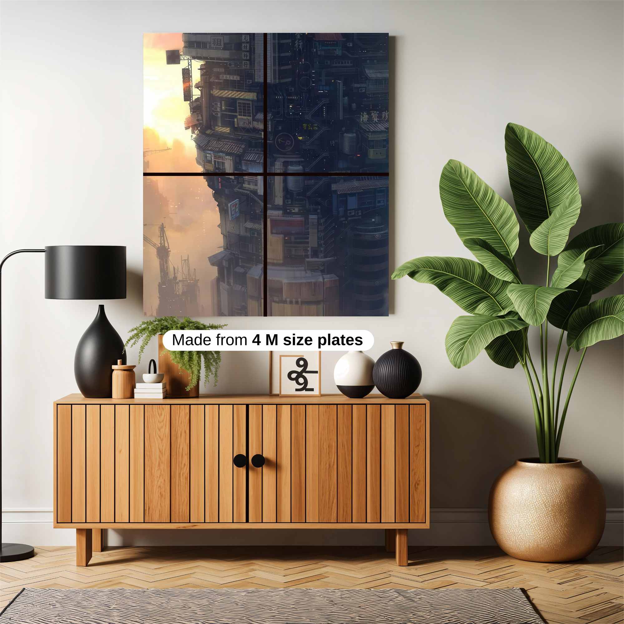 Futuristic Verticality Safe Wall Magnetic / M