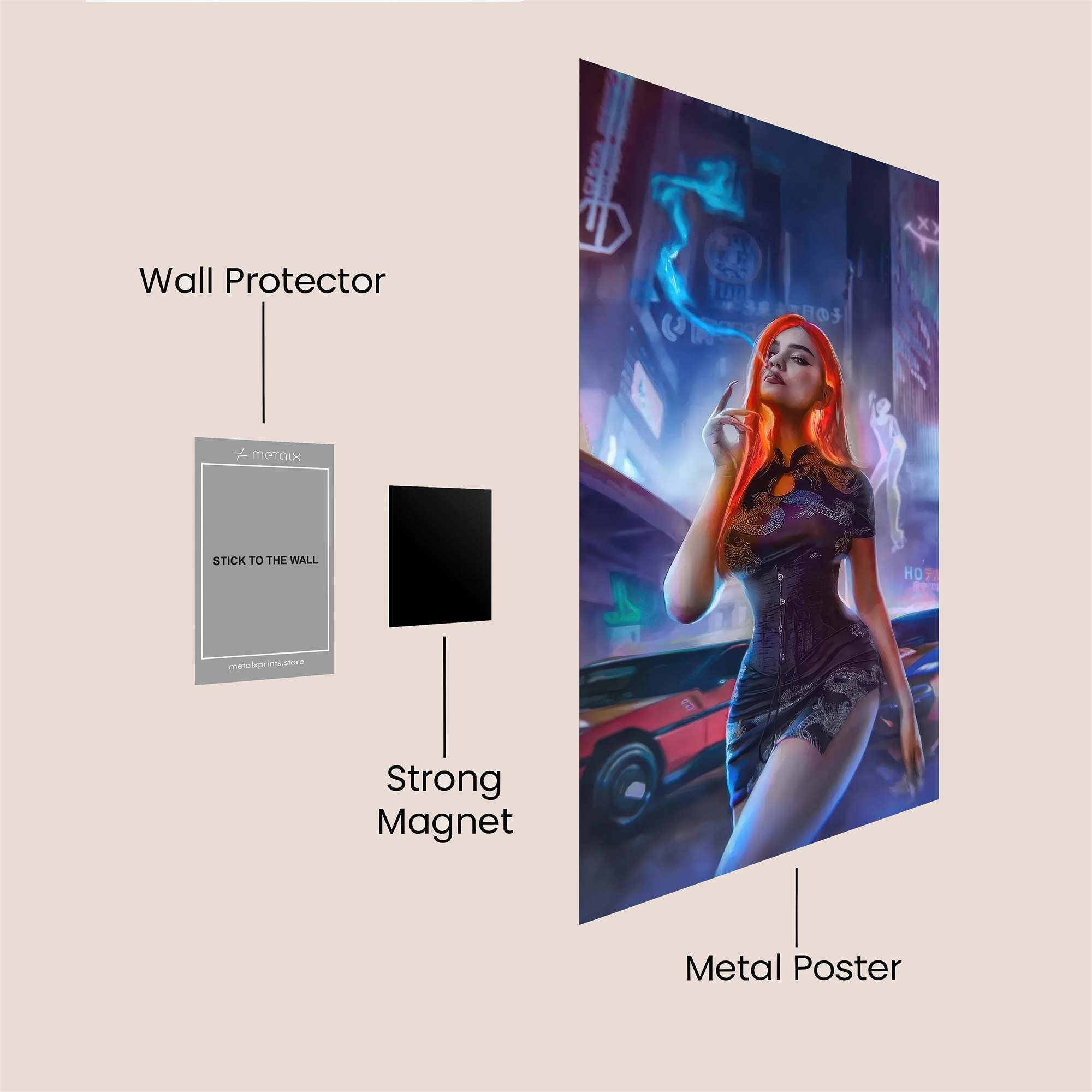 Neon Reverie Safe Wall Magnetic / M