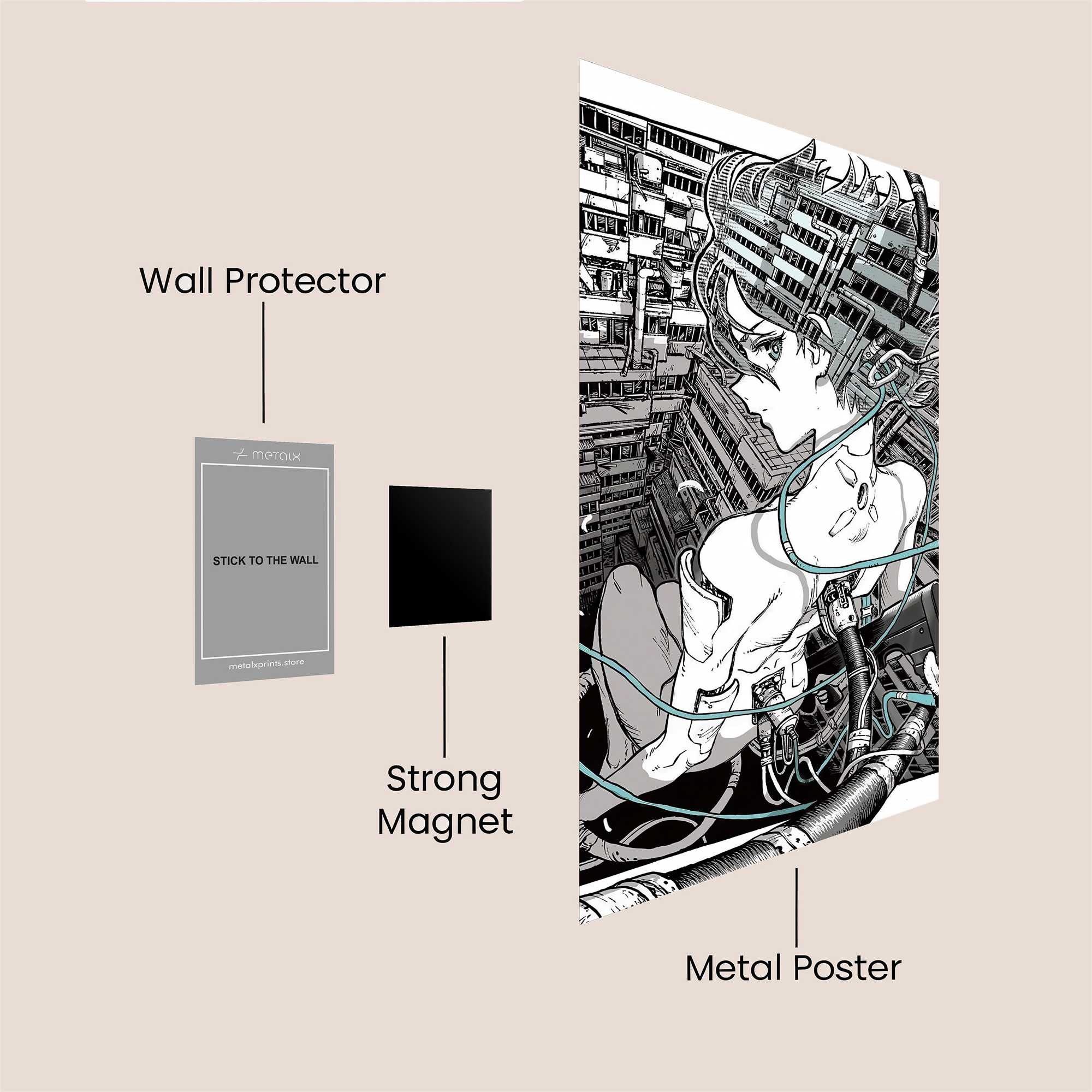 Cyborg Reverie Safe Wall Magnetic / M