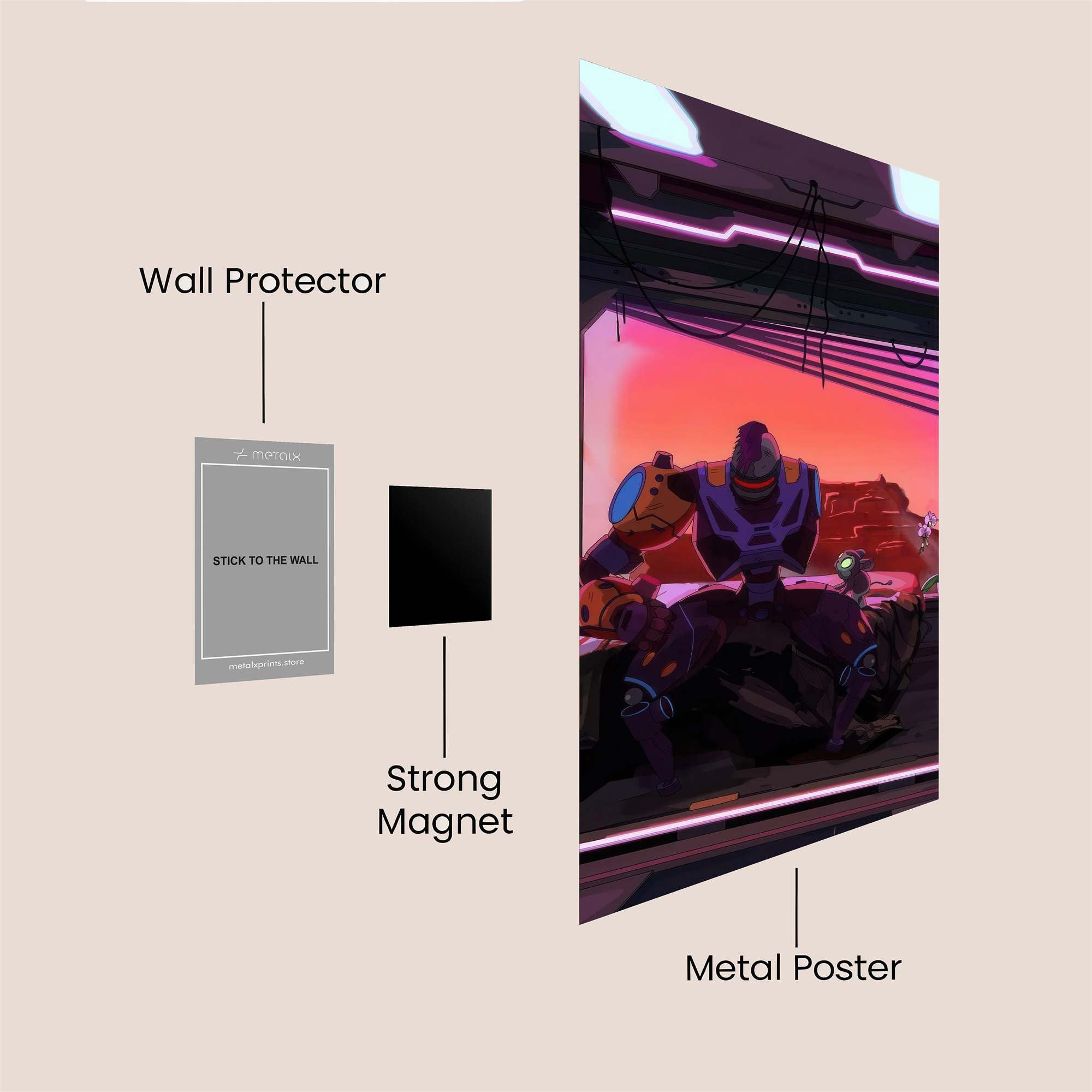 Cyber Solitude Safe Wall Magnetic / M
