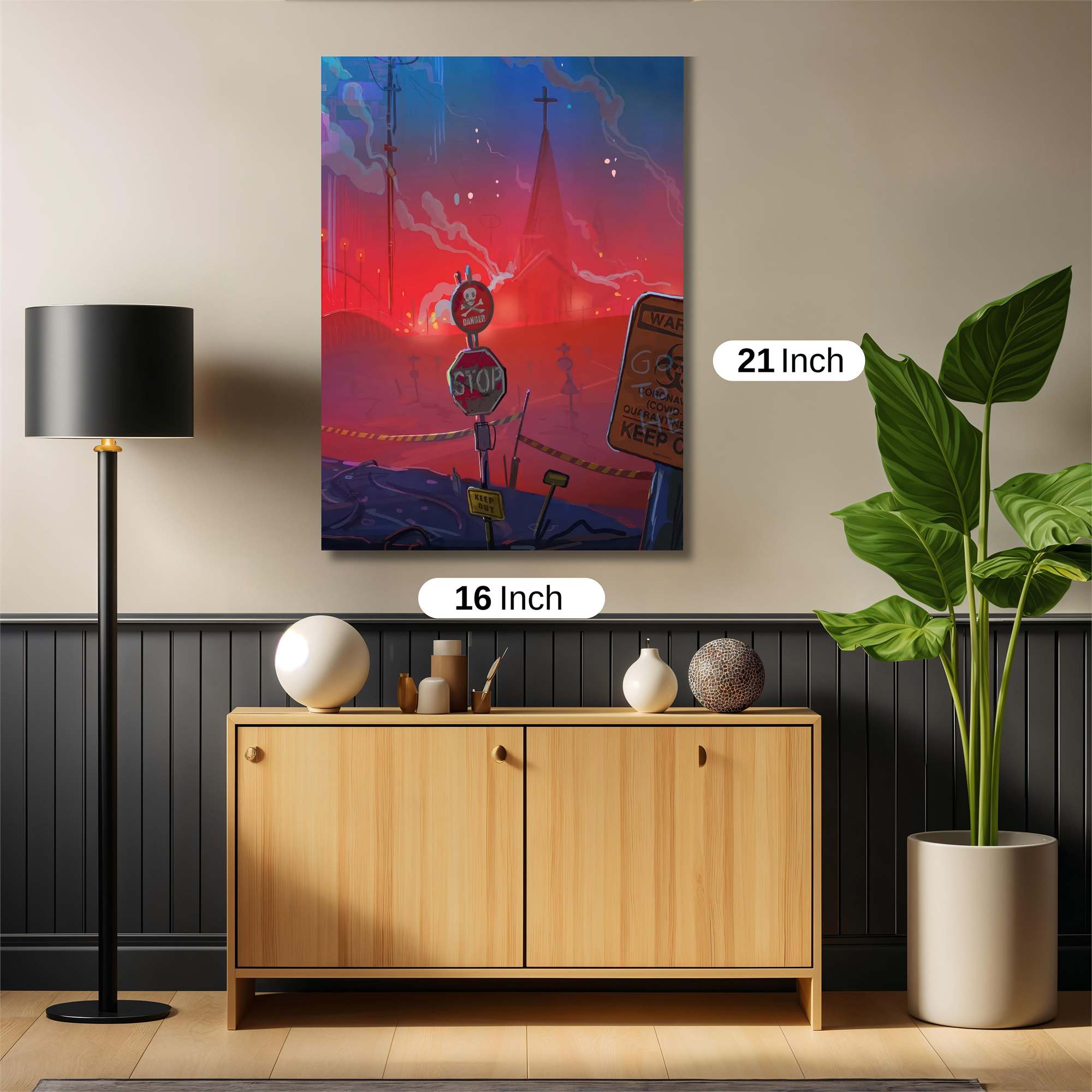 Dystopian Reverie Safe Wall Magnetic / M