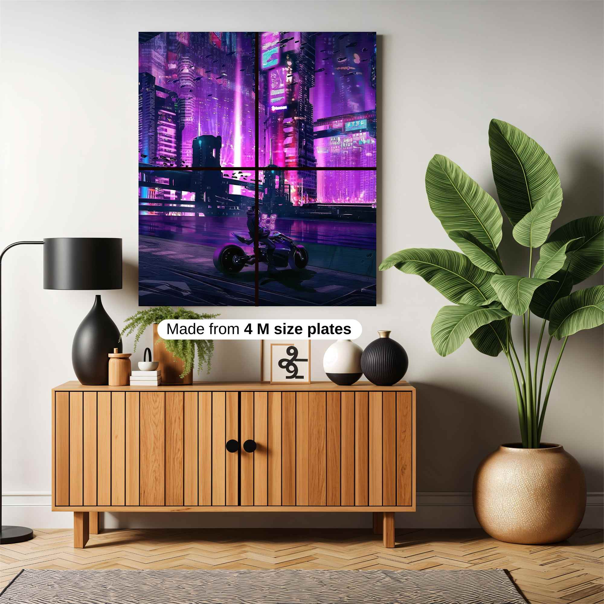 Neon Dreamscape Safe Wall Magnetic / M