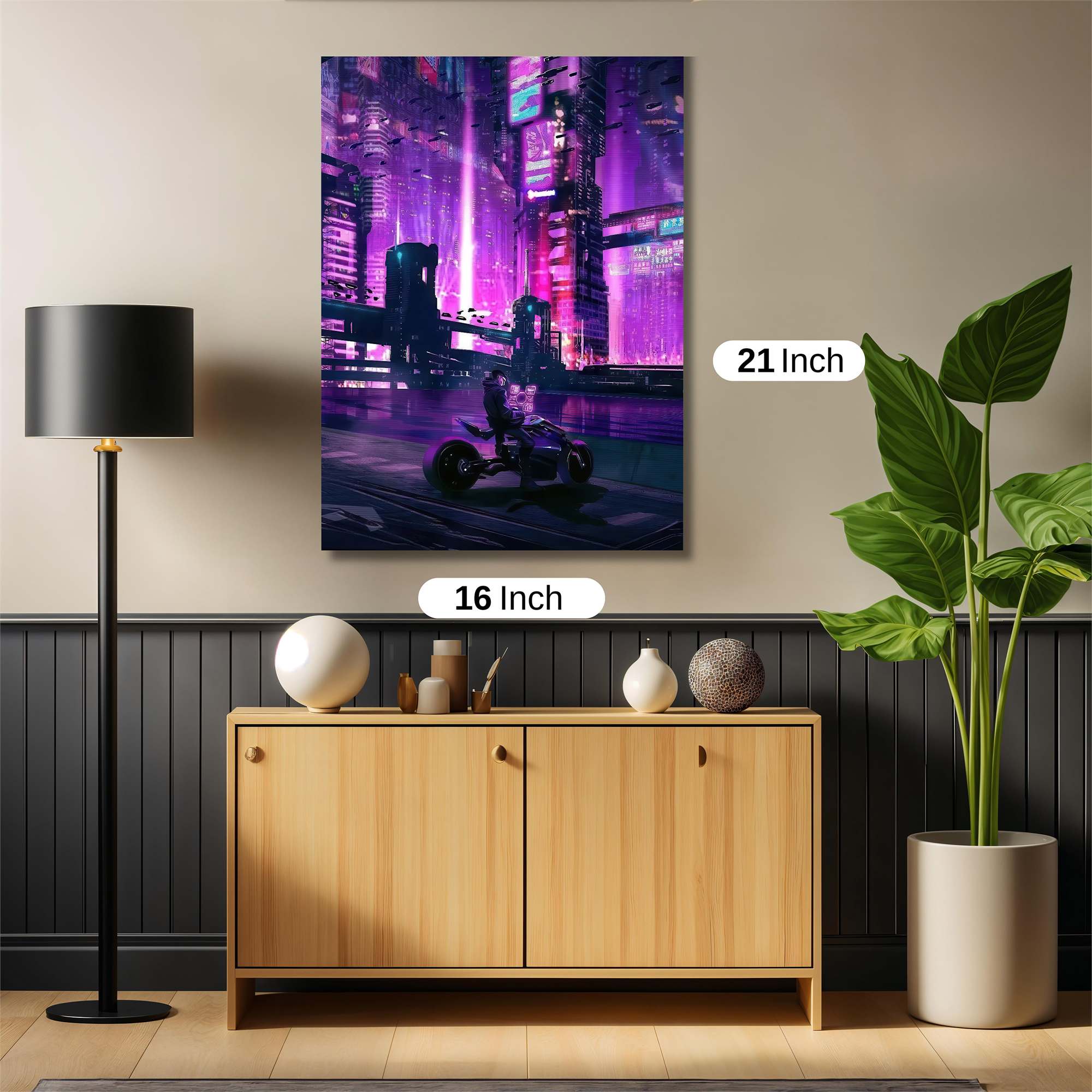 Neon Dreamscape Safe Wall Magnetic / M