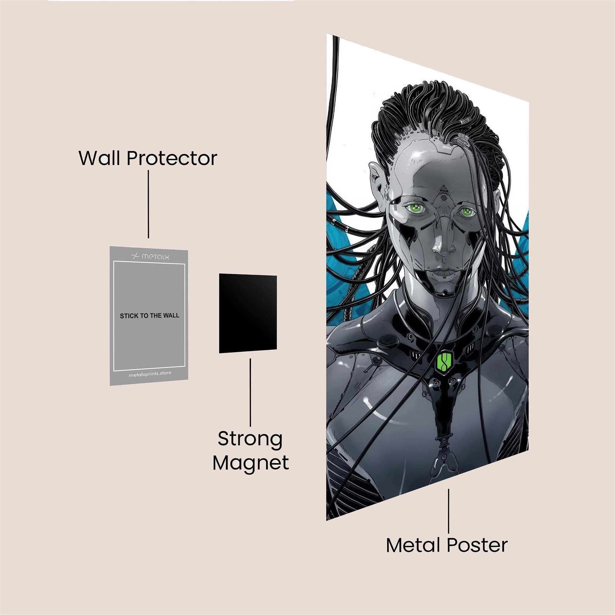 Cyber Metamorphosis Safe Wall Magnetic / M