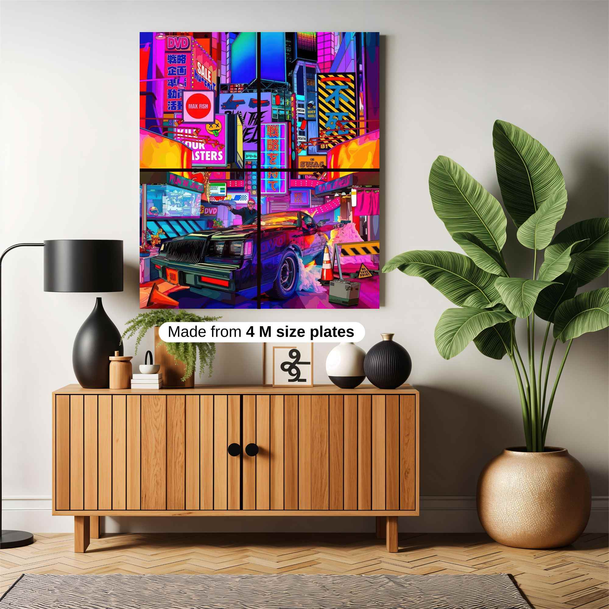 Neon Thrillscape Safe Wall Magnetic / M