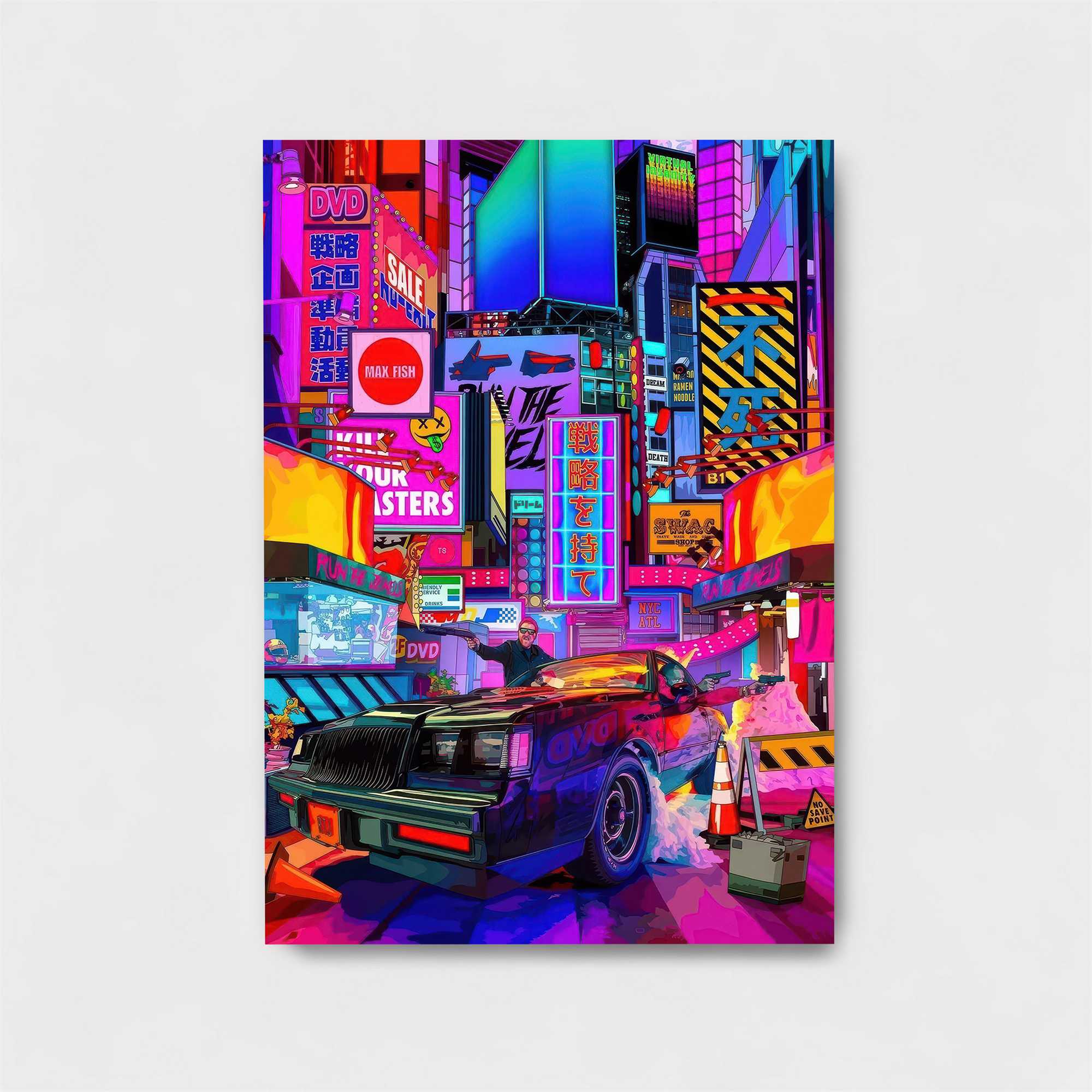 Neon Thrillscape Safe Wall Magnetic / M