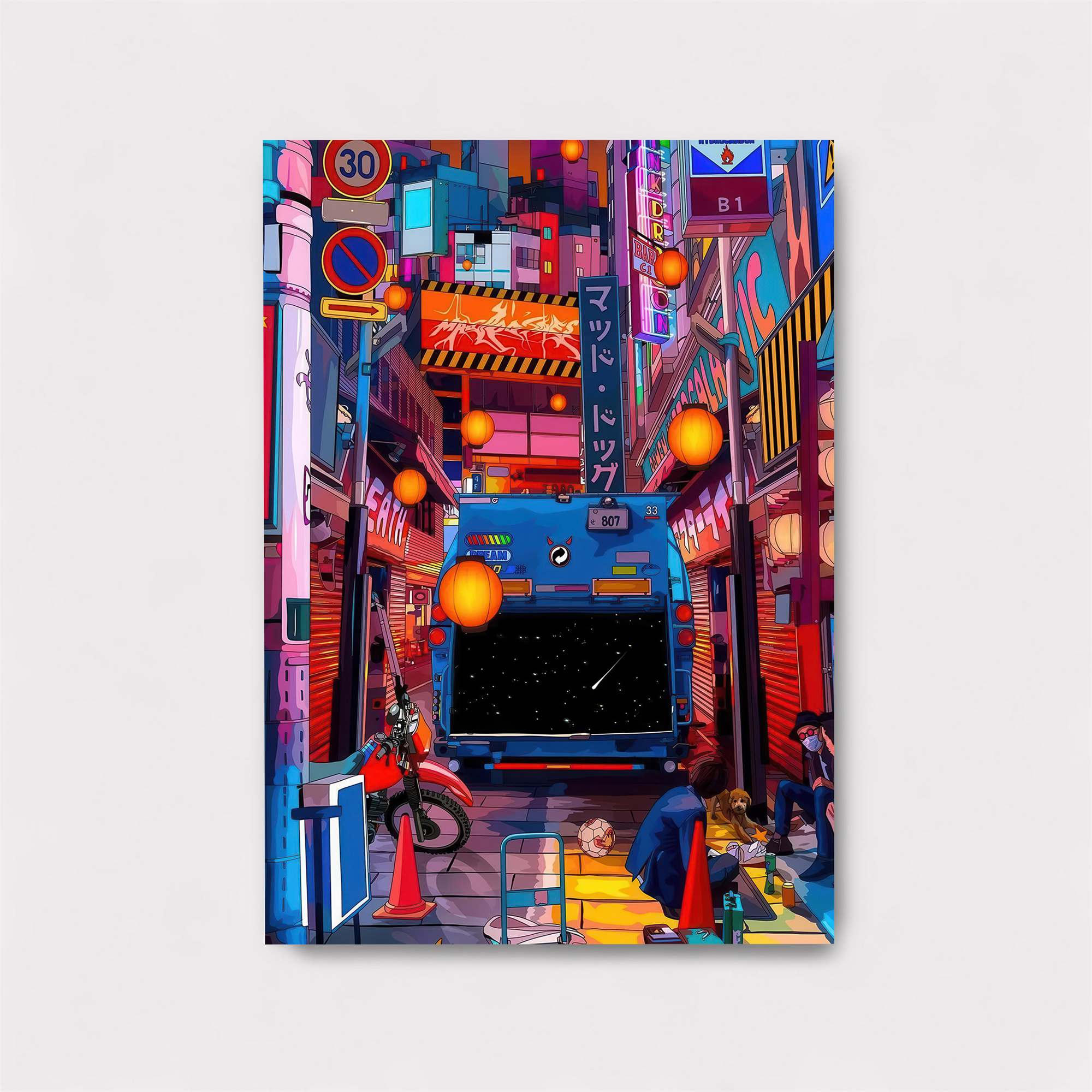 Neon Dreams Safe Wall Magnetic / M