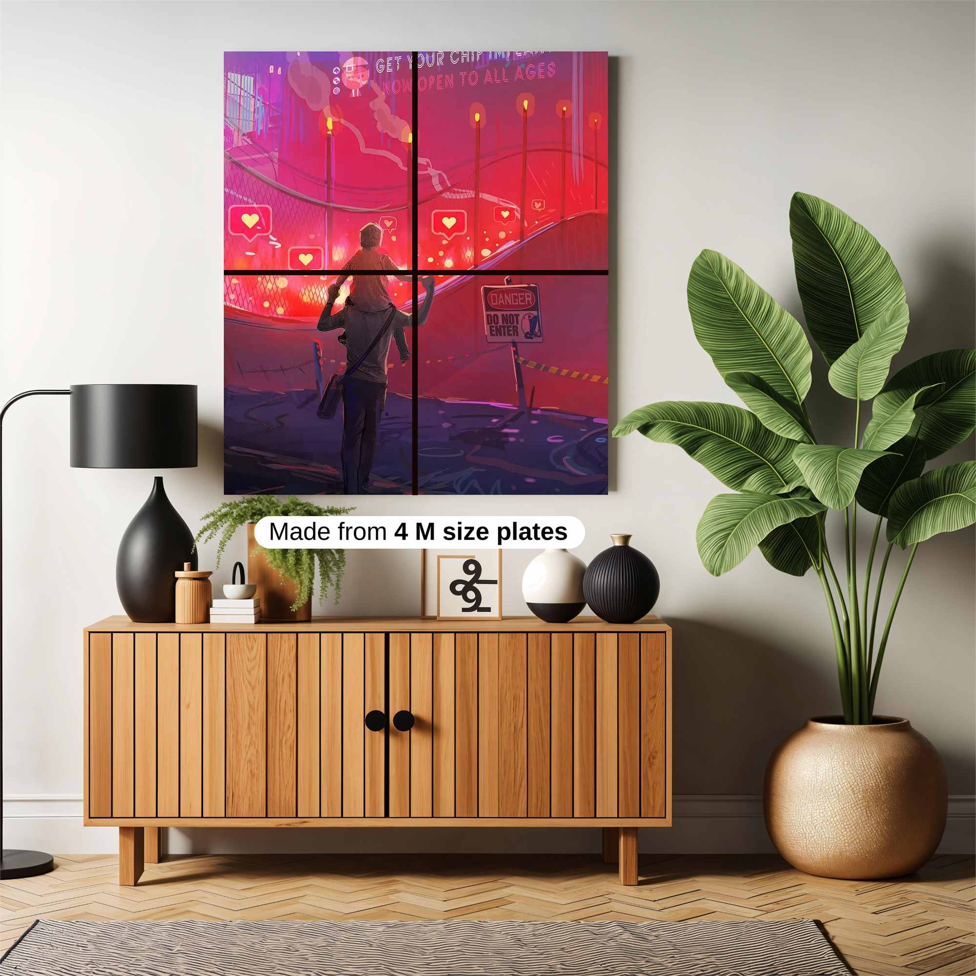 Digital Dreamscape Safe Wall Magnetic / M