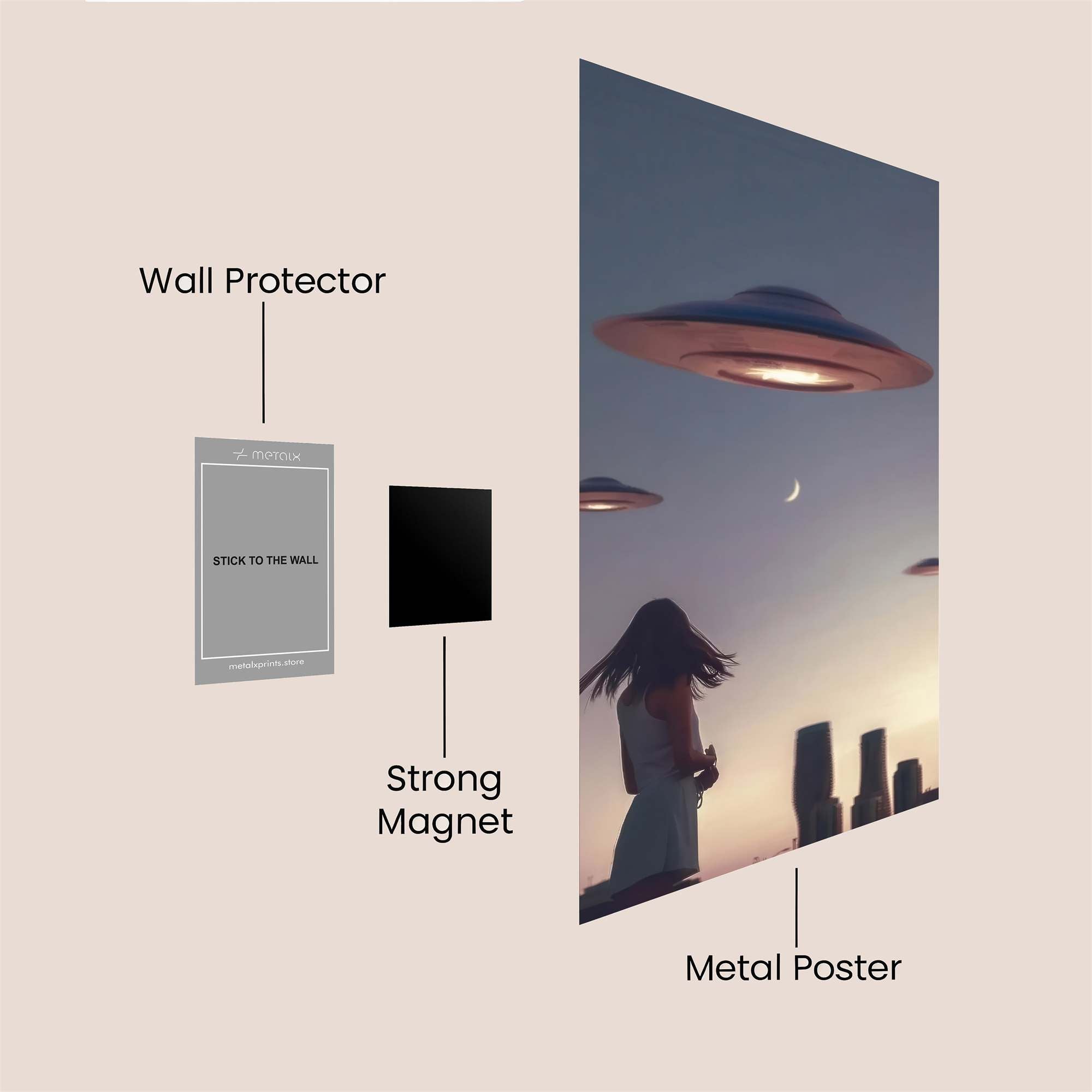 Cosmic Whimsy Safe Wall Magnetic / M