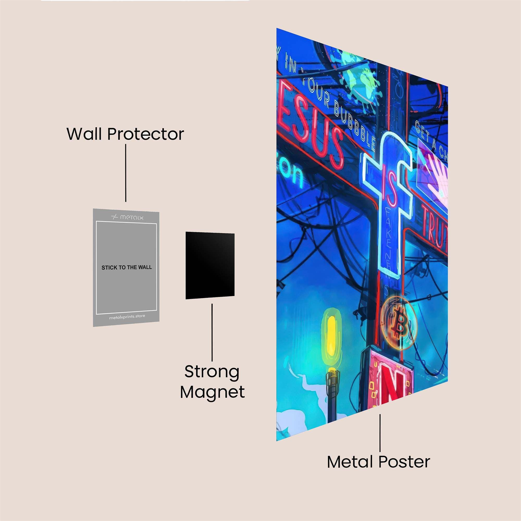 Digital Sermon Safe Wall Magnetic / M