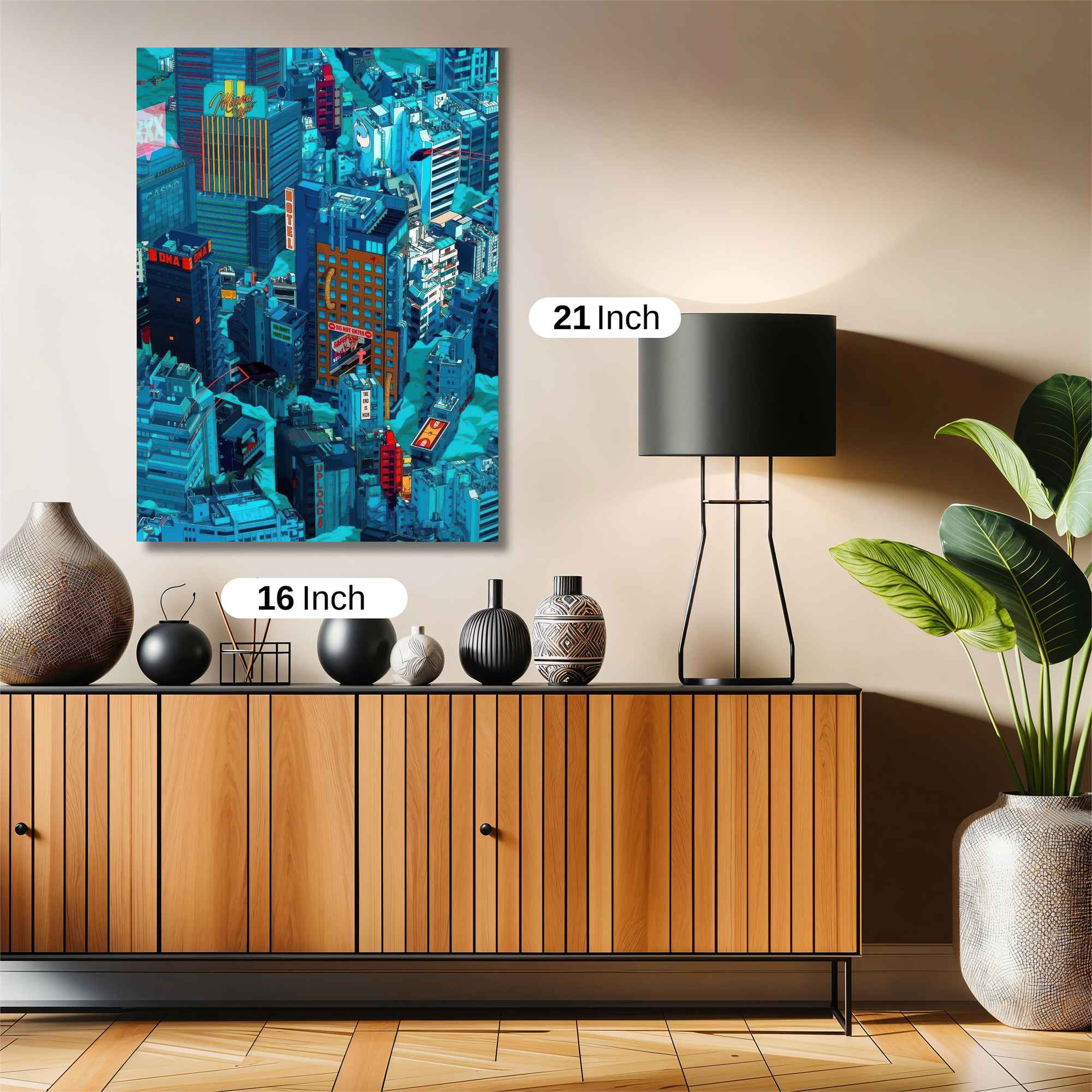 Neon Labyrinth Safe Wall Magnetic / M