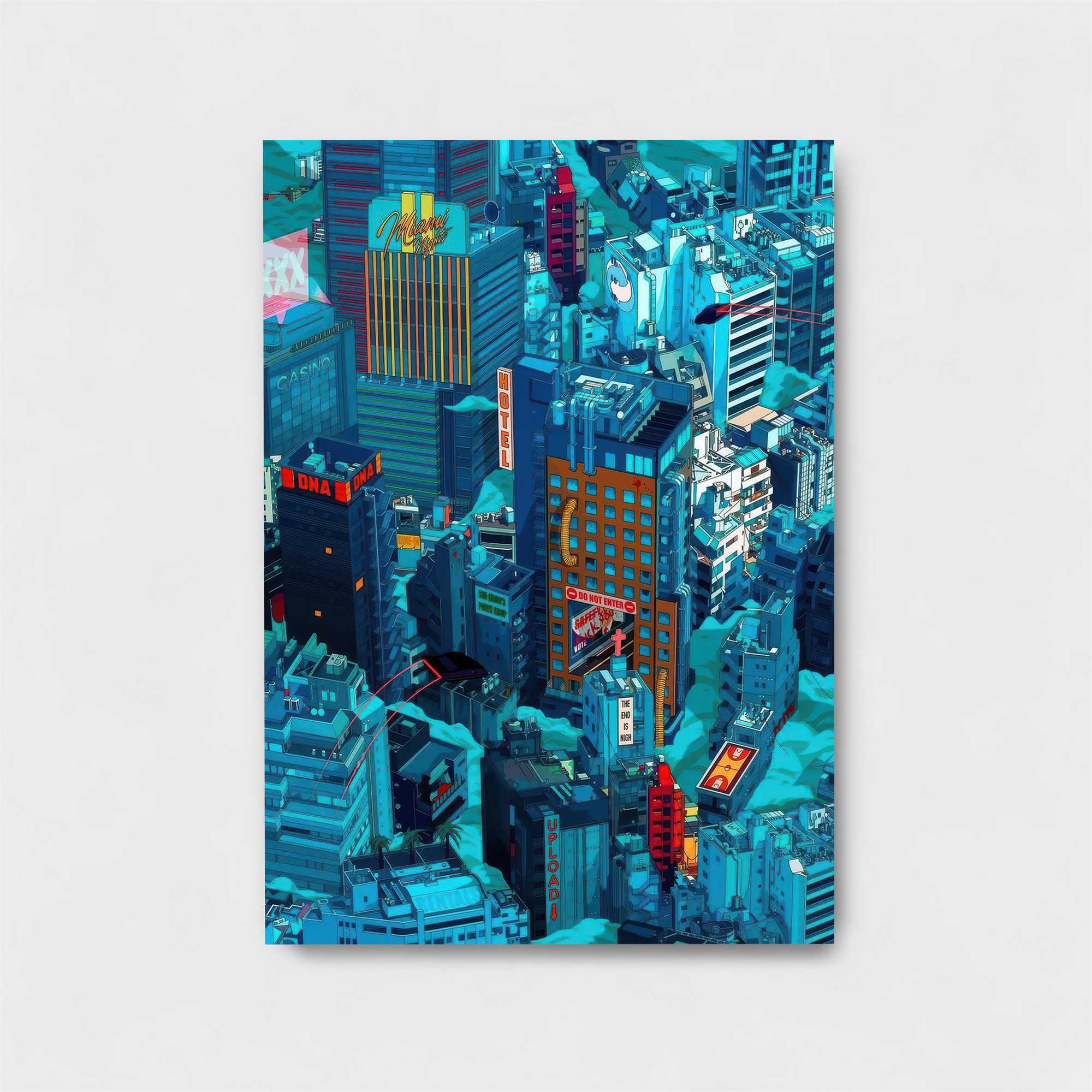 Neon Labyrinth Safe Wall Magnetic / M