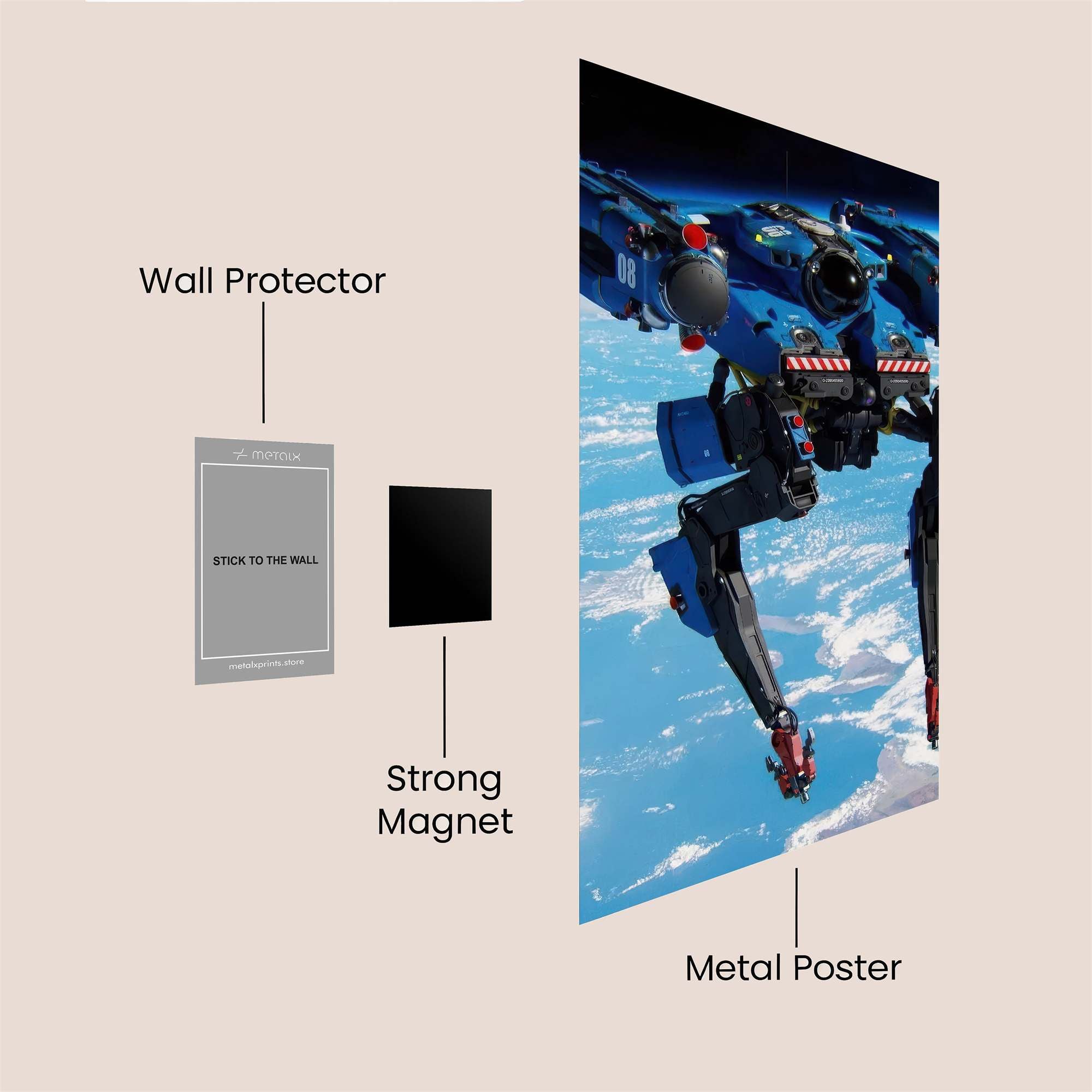 Galactic Sentinel Safe Wall Magnetic / M