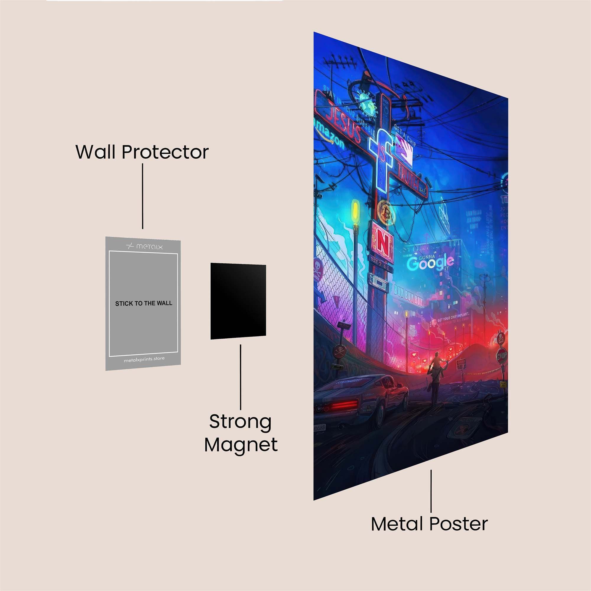 Neon Odyssey Safe Wall Magnetic / M