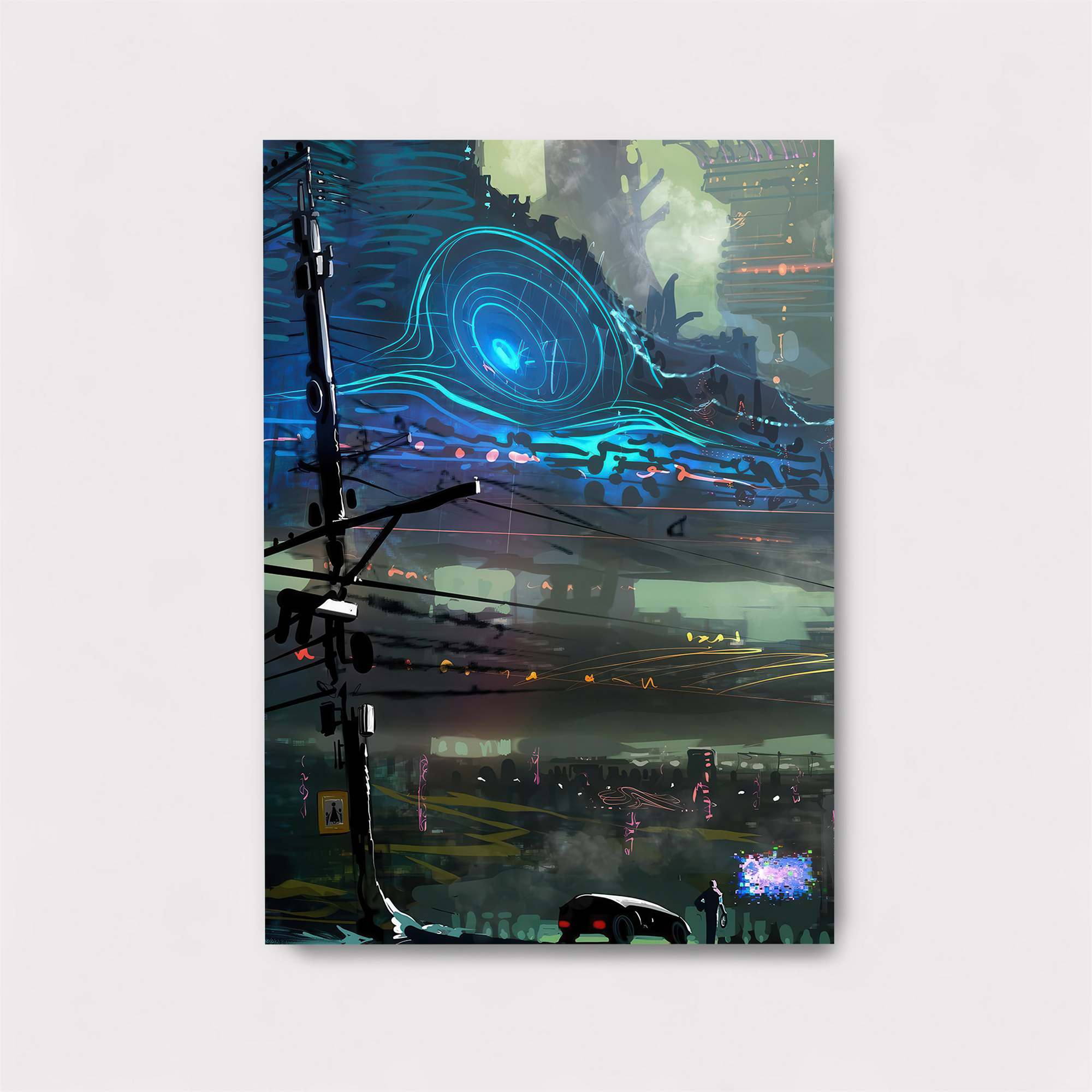 Futuristic Enigma Safe Wall Magnetic / M