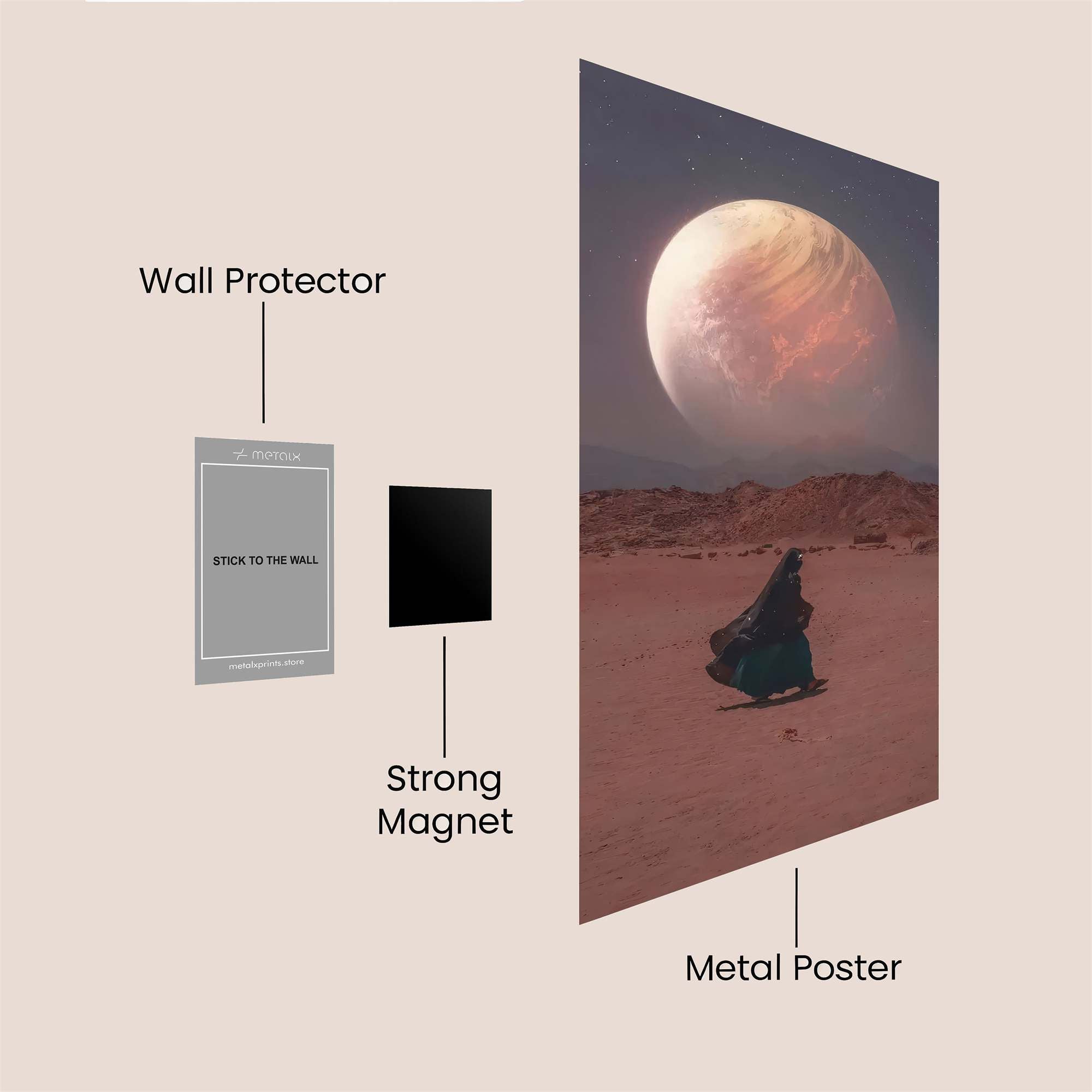 Planetary Solitude Safe Wall Magnetic / M