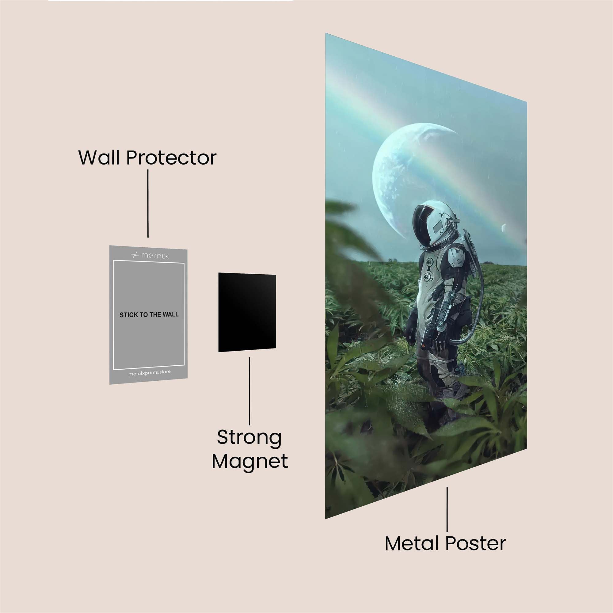 Cosmic Wanderlust Safe Wall Magnetic / M