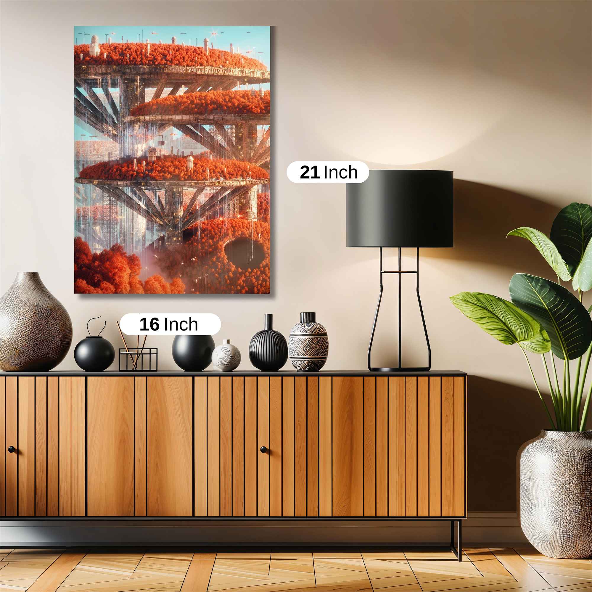 Futuristic Haven Safe Wall Magnetic / M