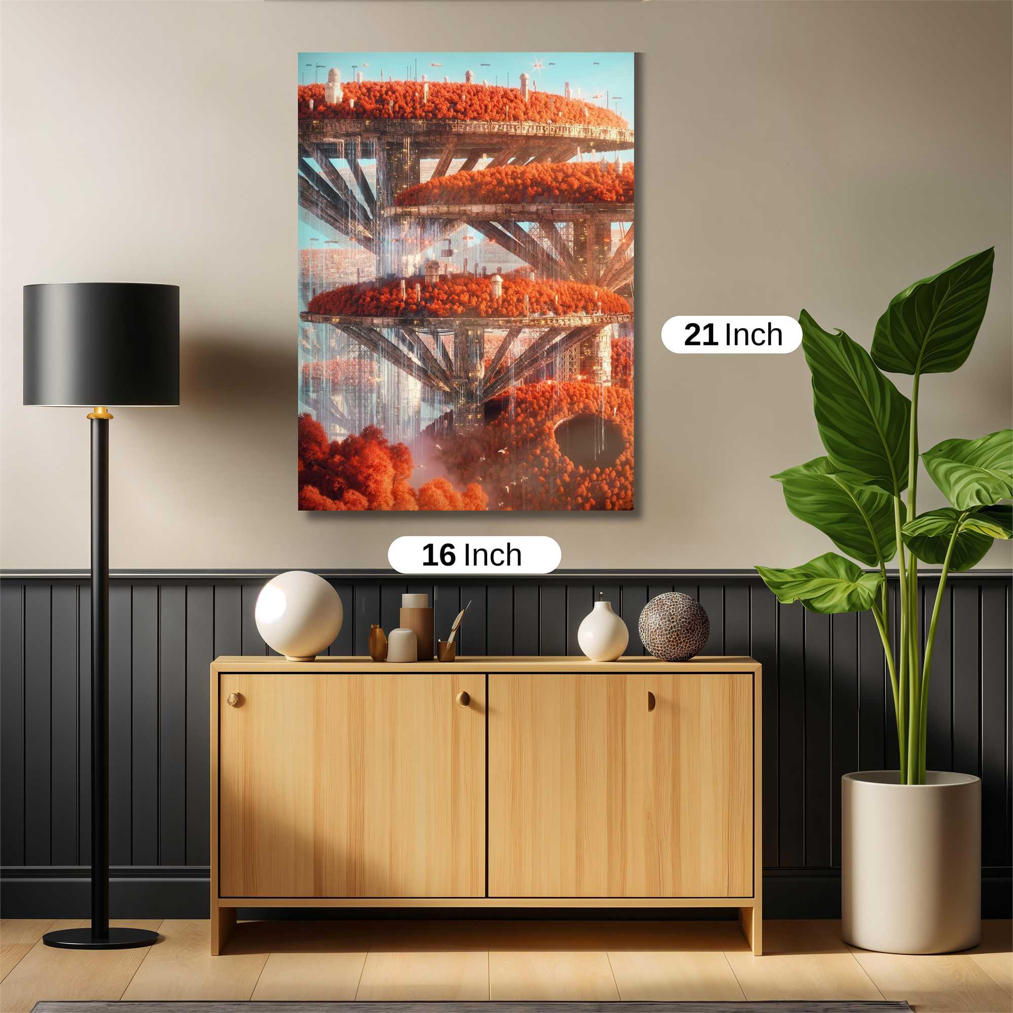 Futuristic Haven Safe Wall Magnetic / M