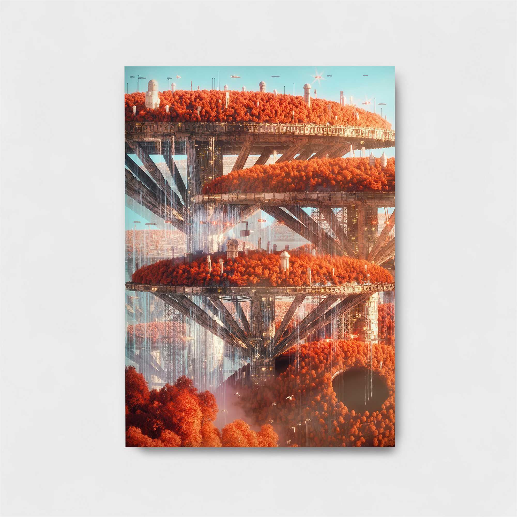 Futuristic Haven Safe Wall Magnetic / M