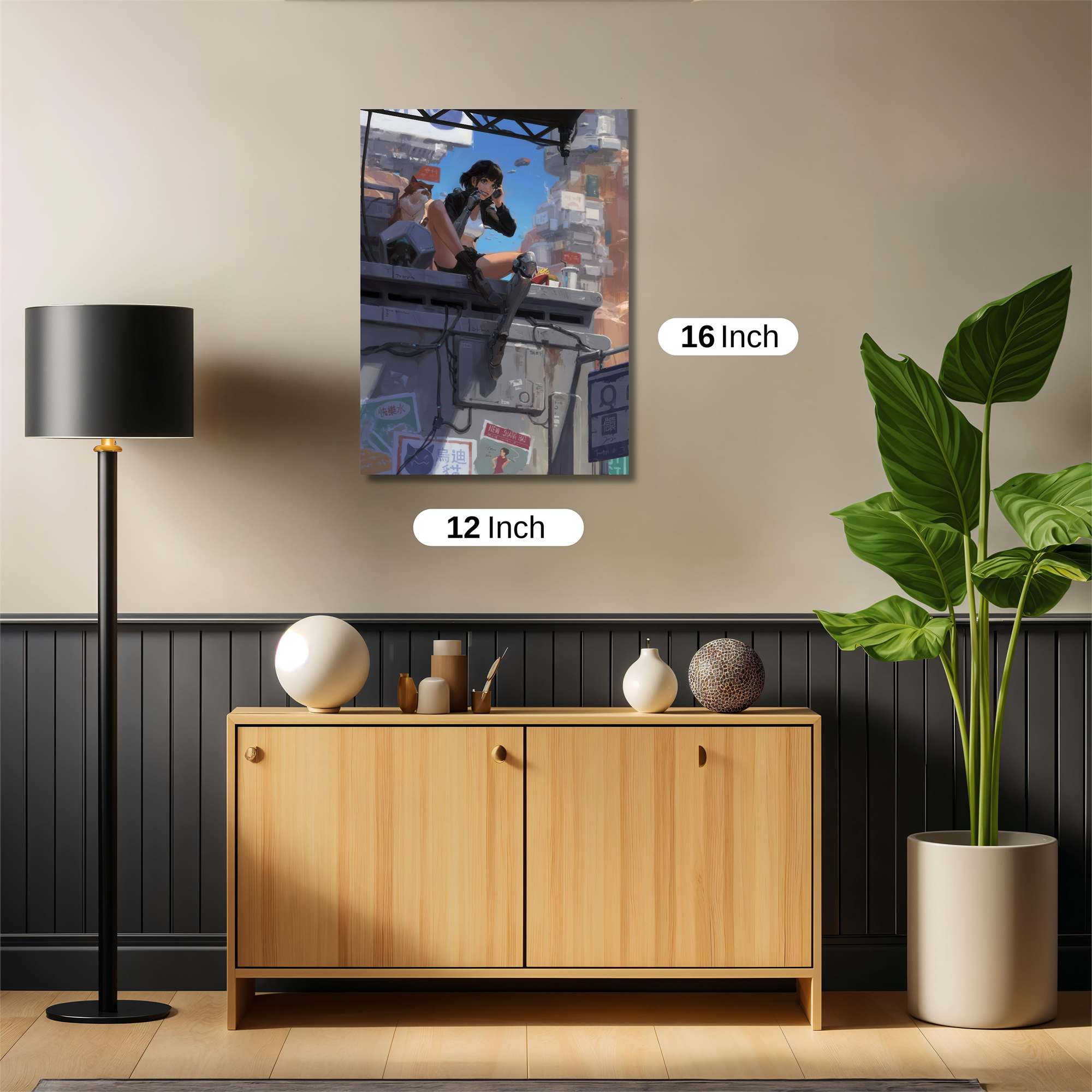 Rooftop Reverie Safe Wall Magnetic / M