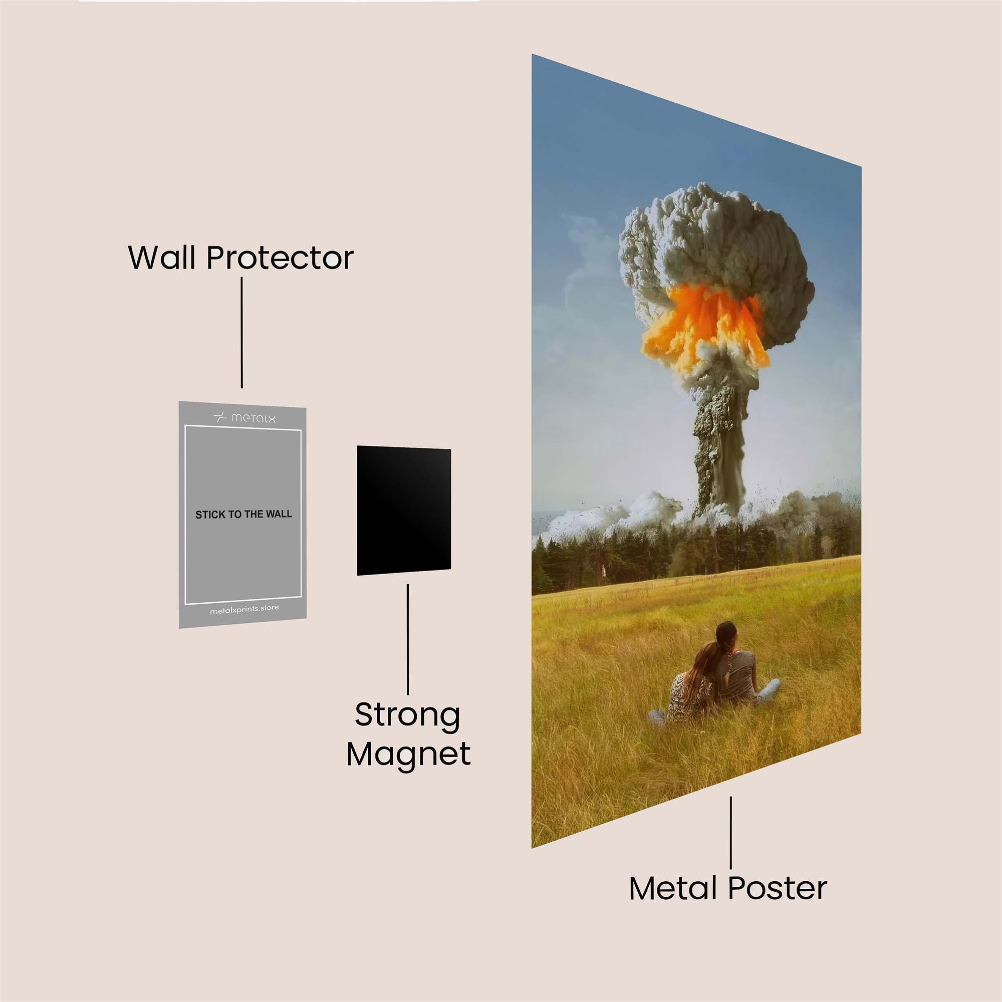 Explosion Serenity Safe Wall Magnetic / M