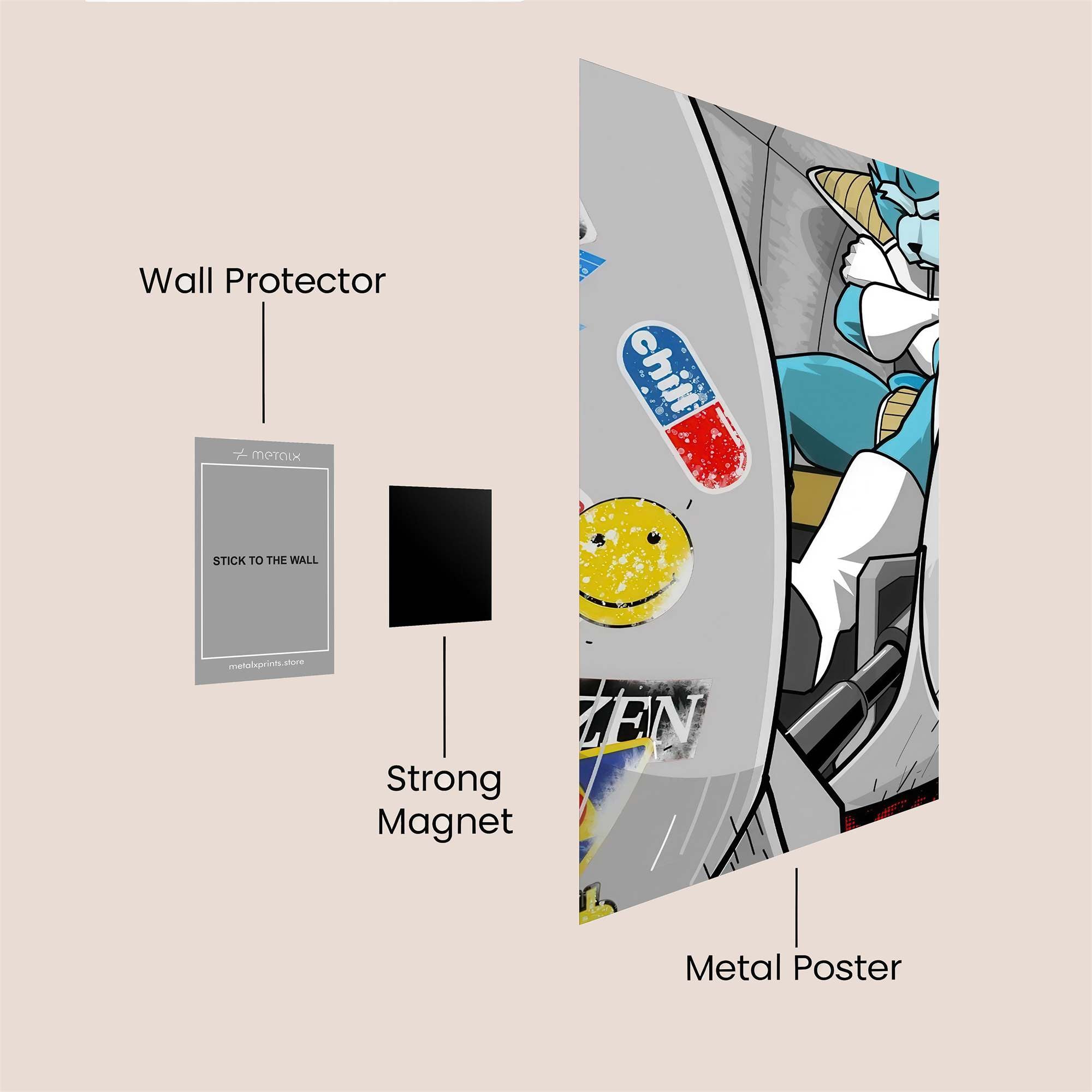 Saiyan Swagger Safe Wall Magnetic / M
