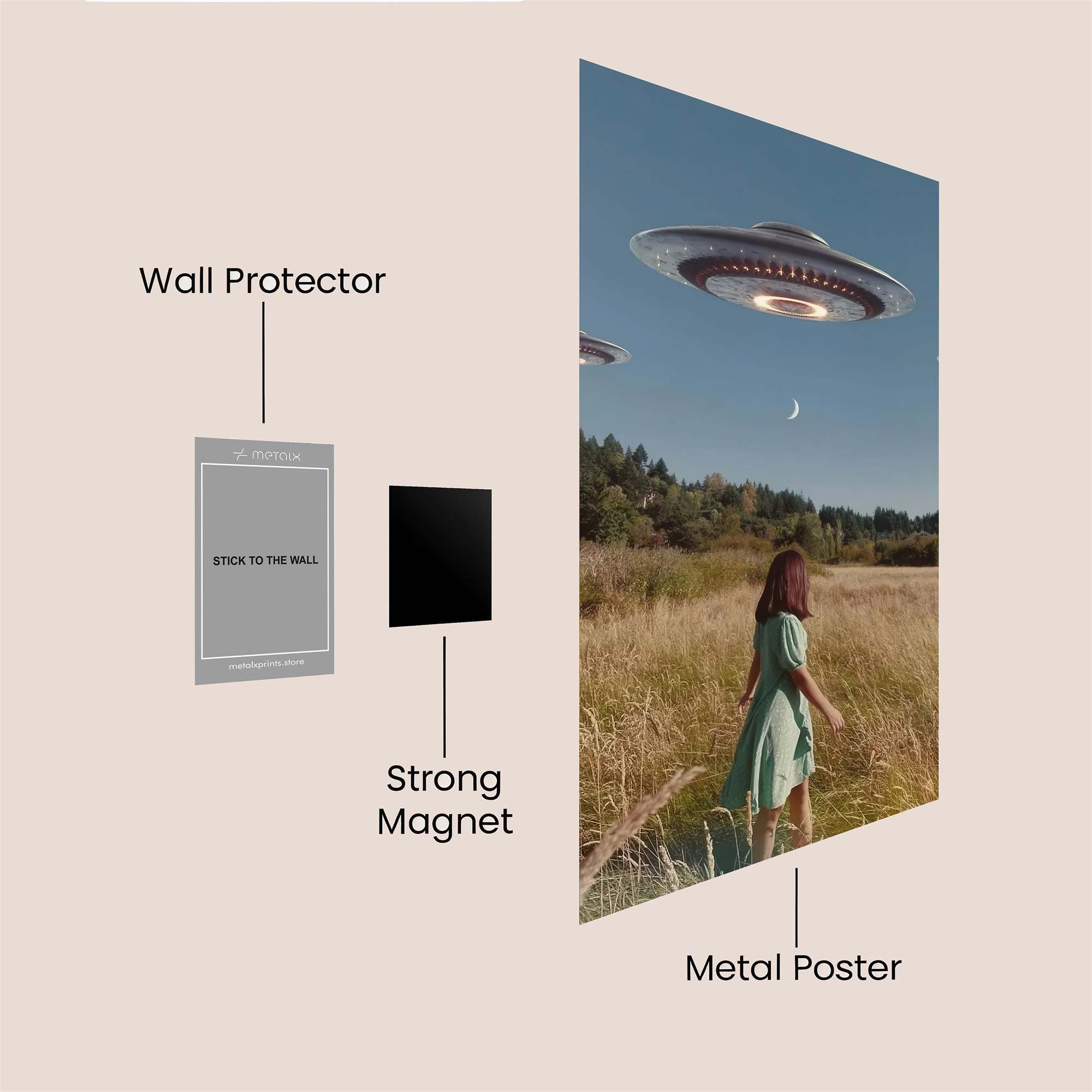 Alien Encounter Safe Wall Magnetic / M