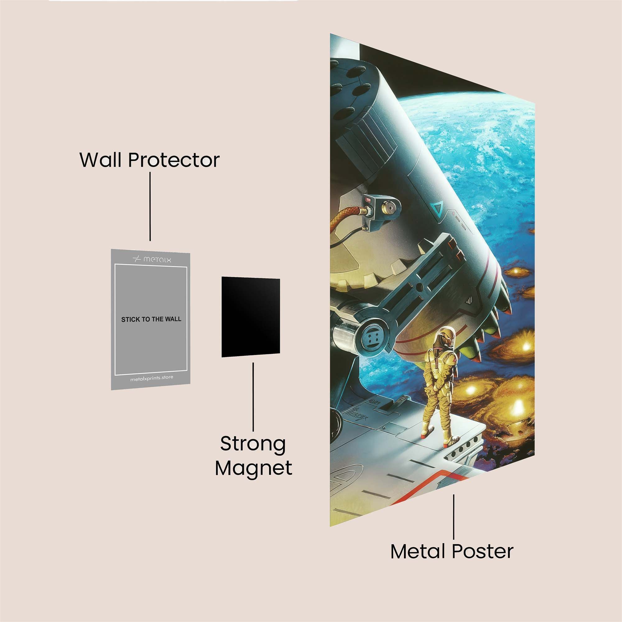 Cosmic Vigil Safe Wall Magnetic / M