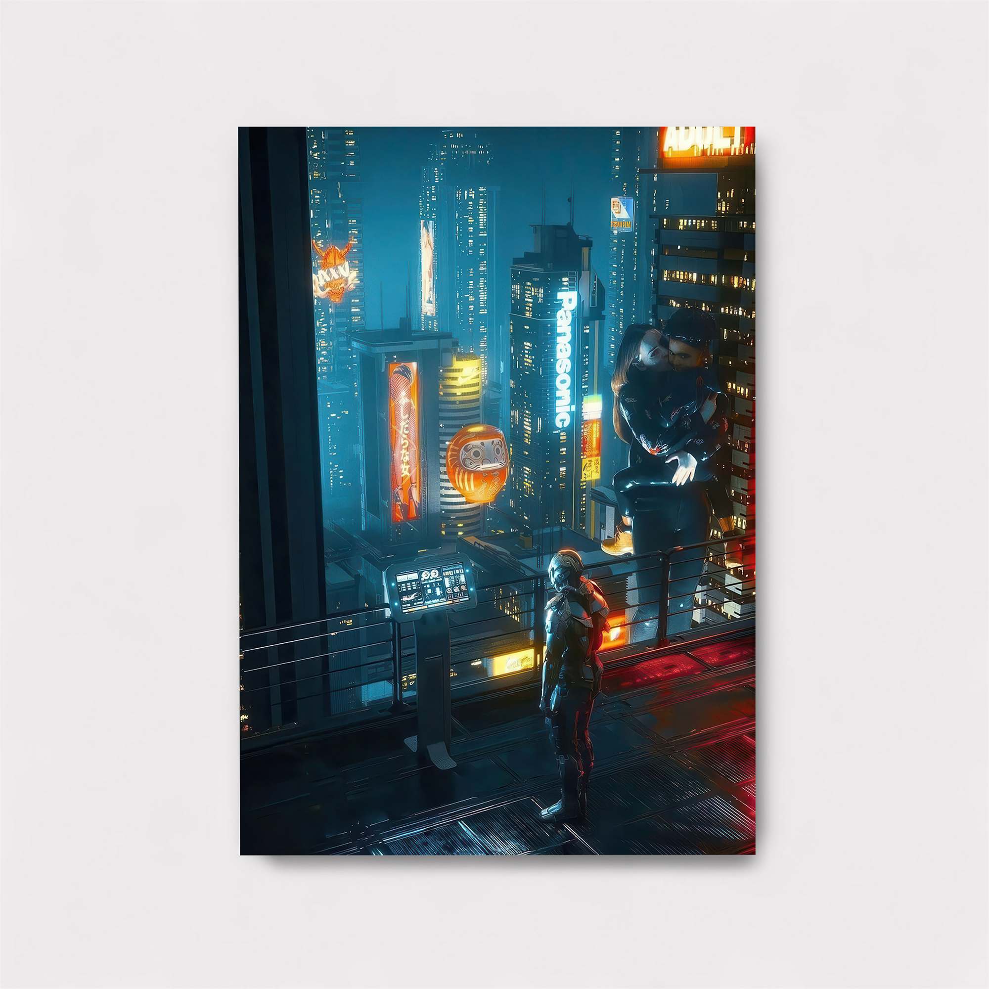 Neon Vigilance Safe Wall Magnetic / M