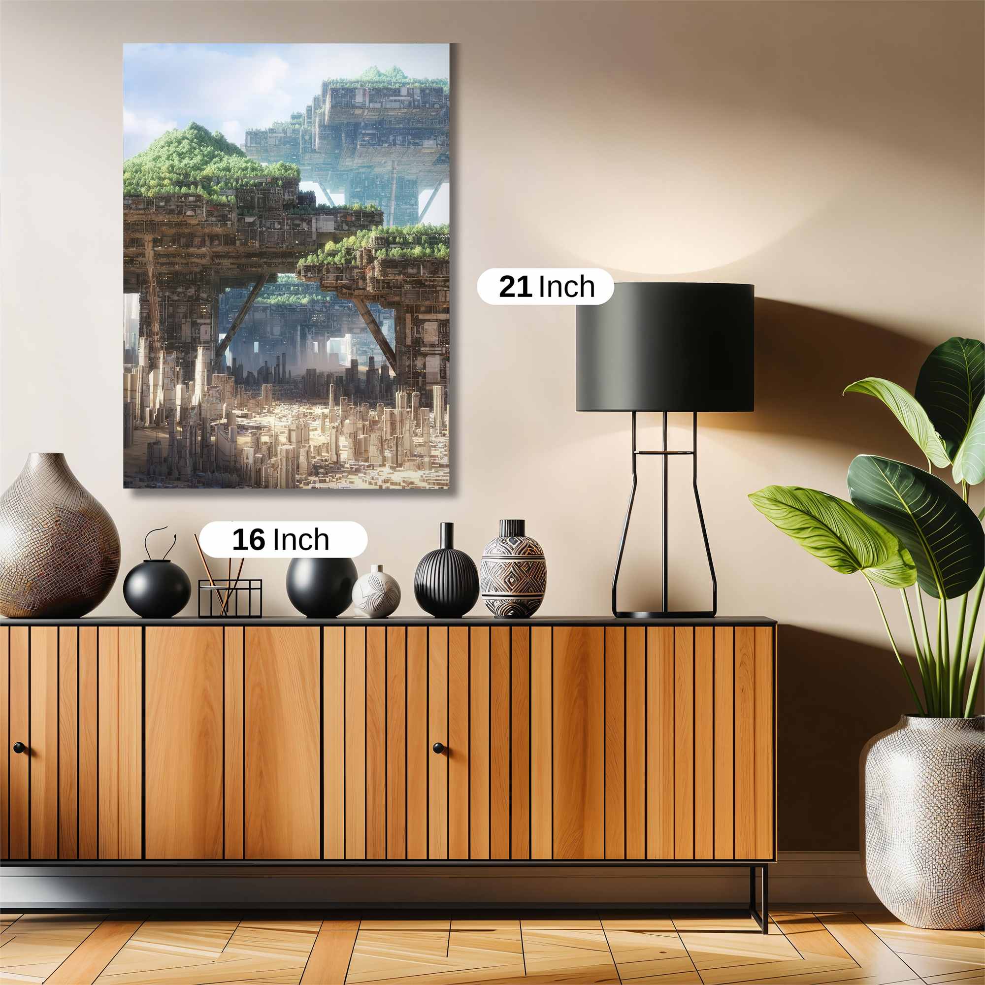 Futuristic Haven Safe Wall Magnetic / M