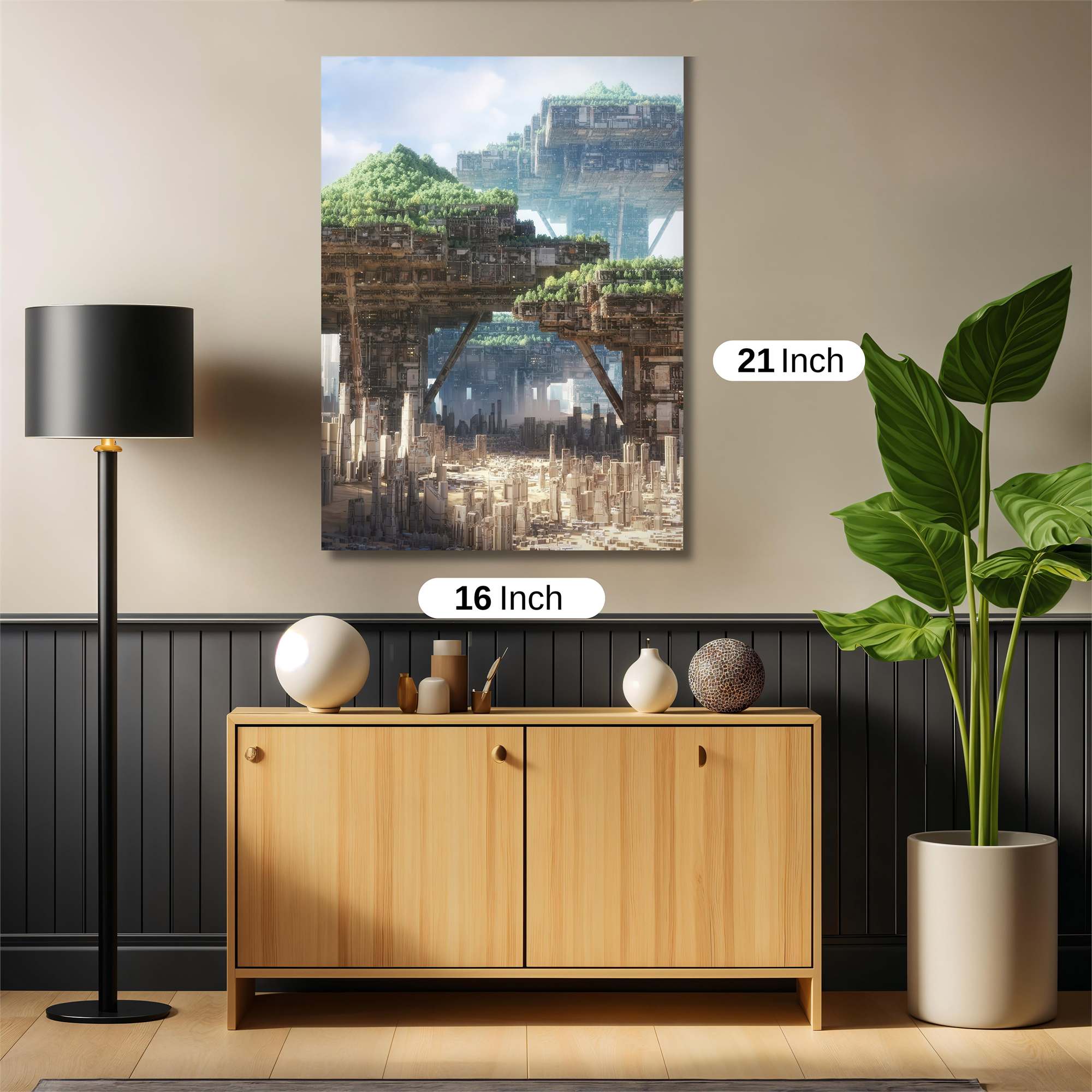 Futuristic Haven Safe Wall Magnetic / M