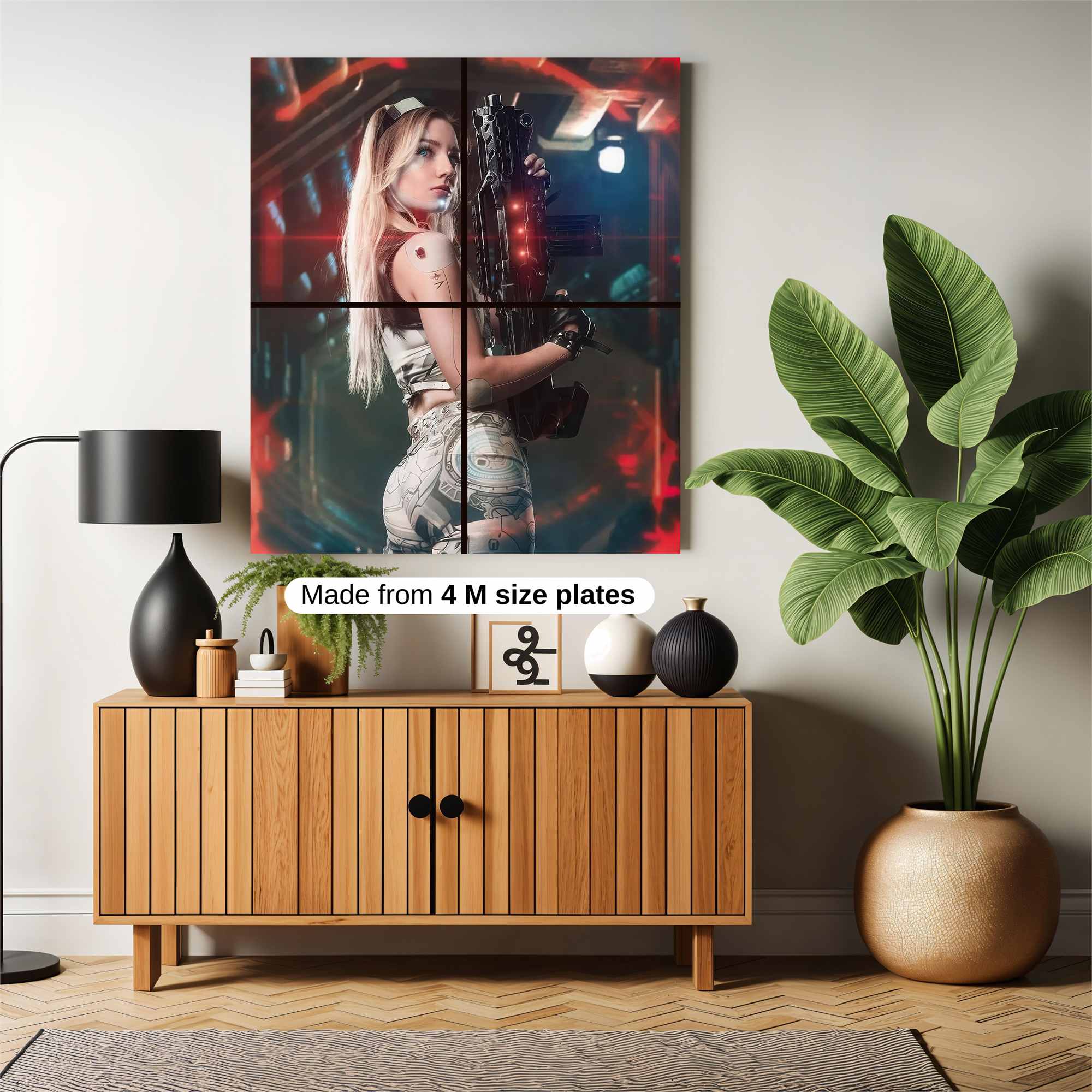 Futuristic Vigilance Safe Wall Magnetic / M