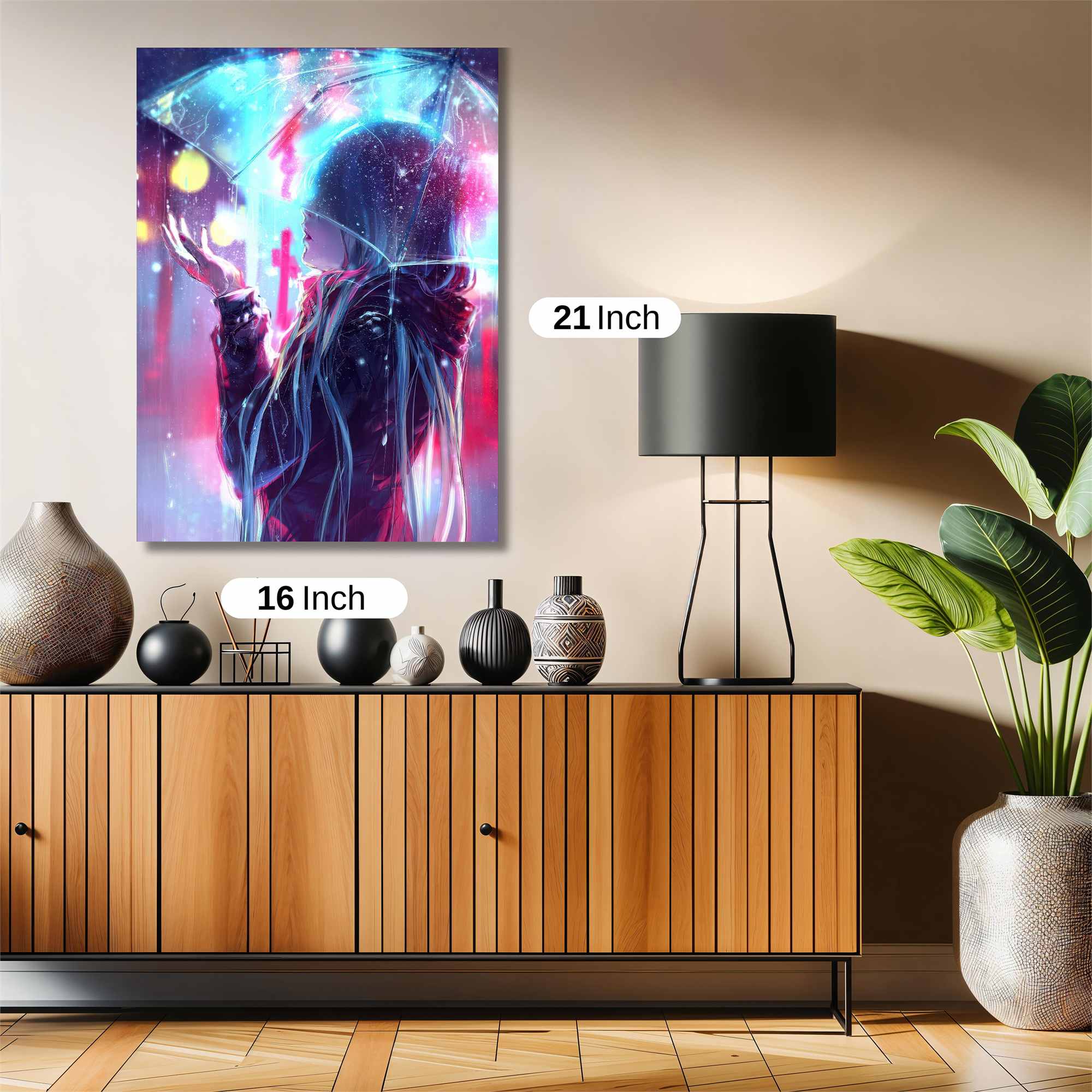 Neon Serenity Safe Wall Magnetic / M