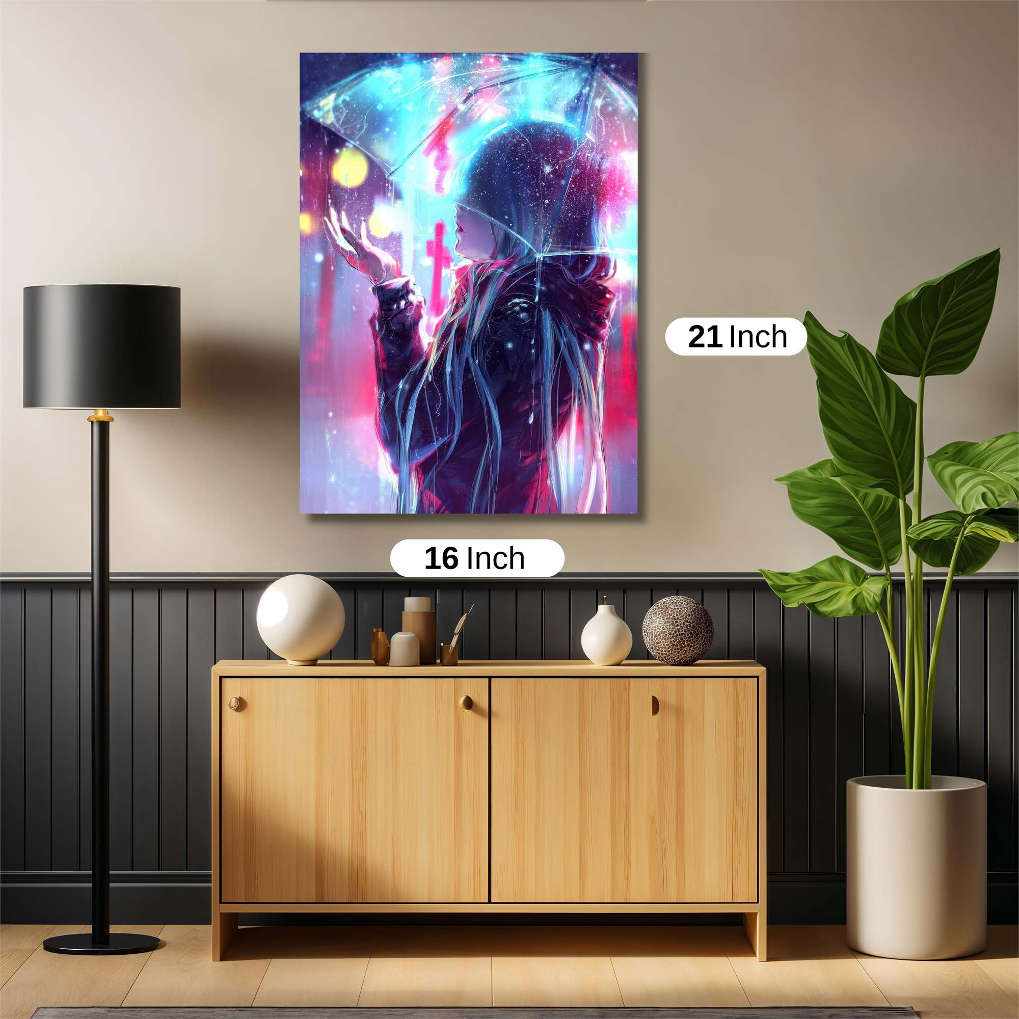 Neon Serenity Safe Wall Magnetic / M