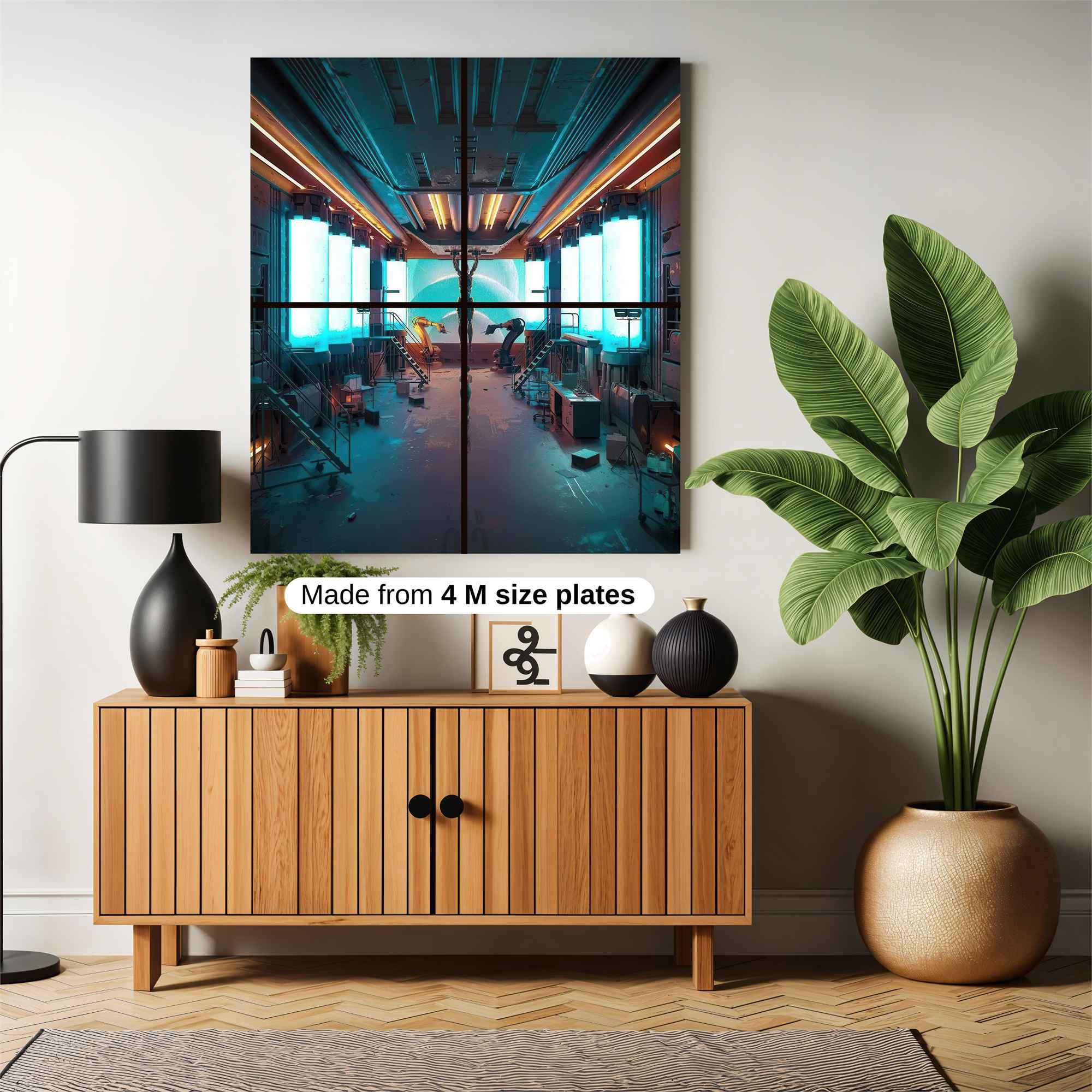 Futuristic Ambience Safe Wall Magnetic / M