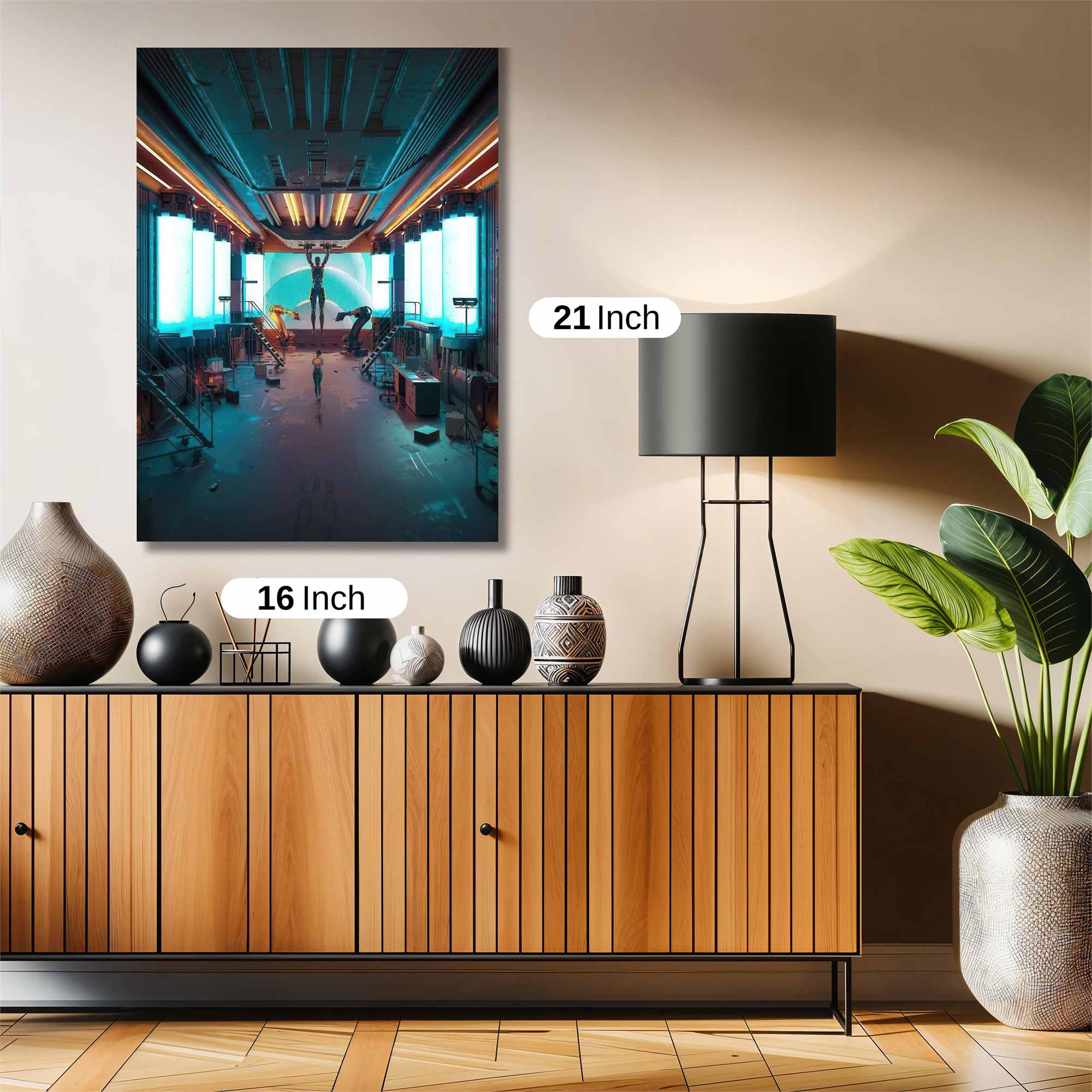 Futuristic Ambience Safe Wall Magnetic / M